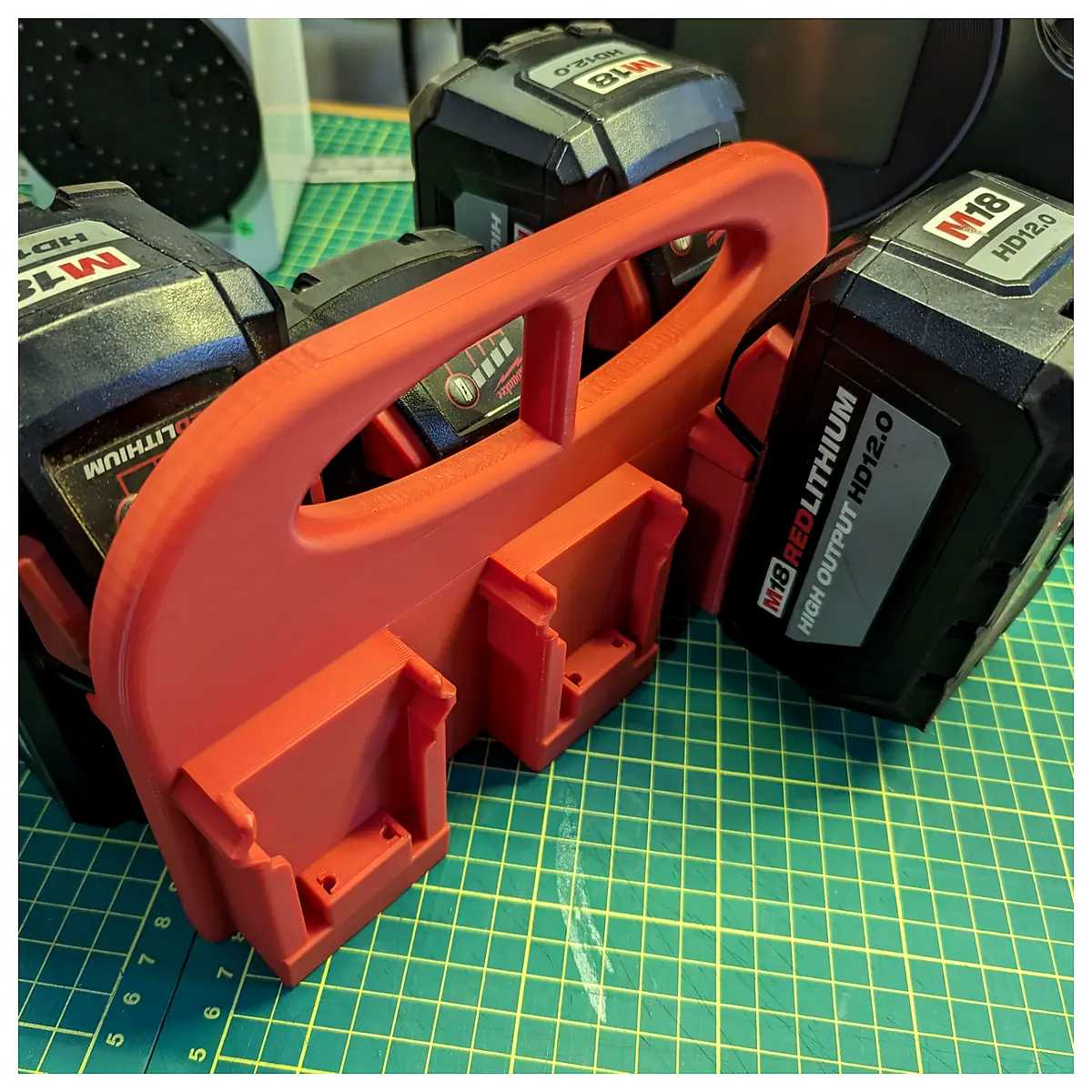 M18 Battery Caddy Carrier Battery Holder Charger Extension Cord Tool Case Repair Parts Universal Accessory