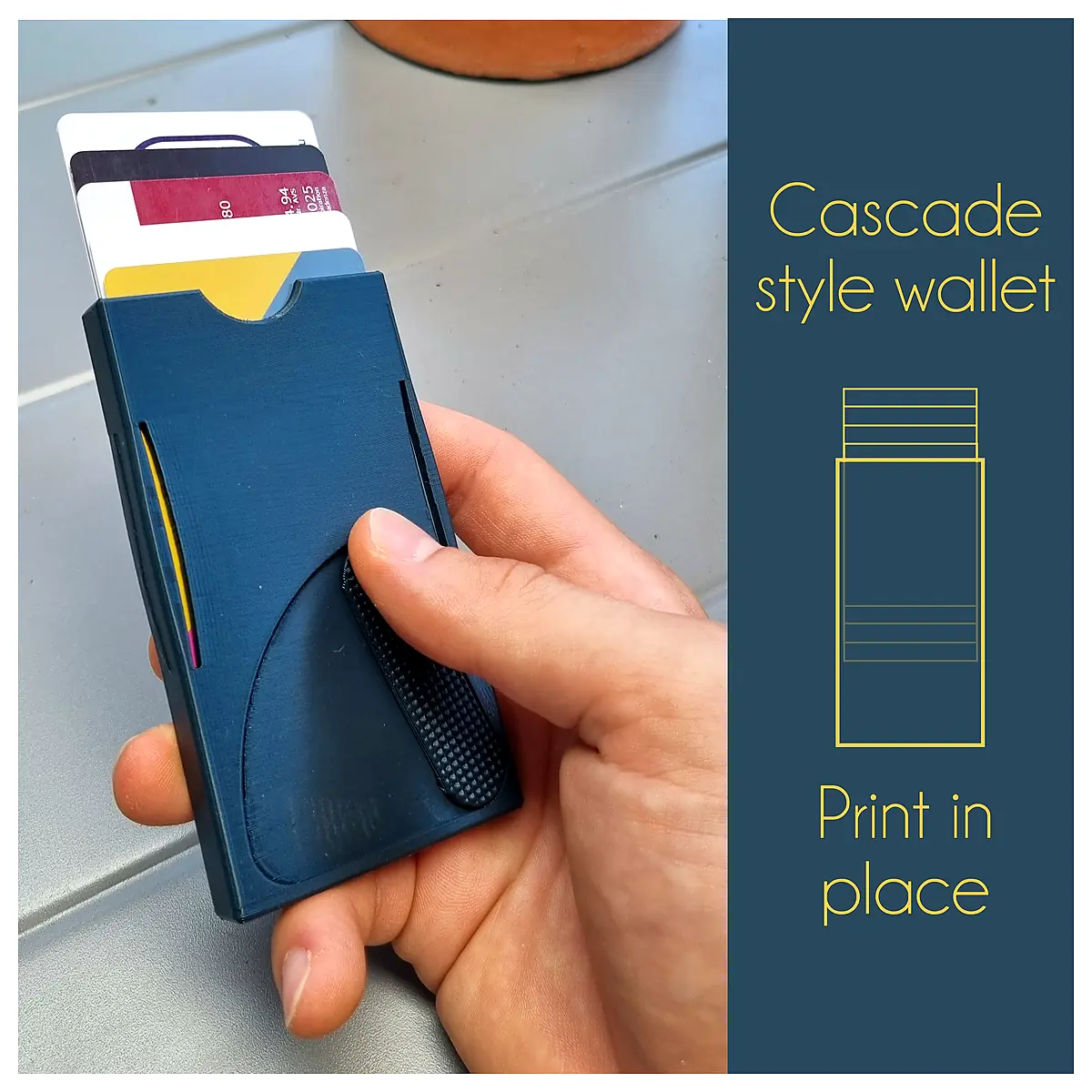 3D Printed Card Wallet Parts Repair Universal Card Wallet Accessories