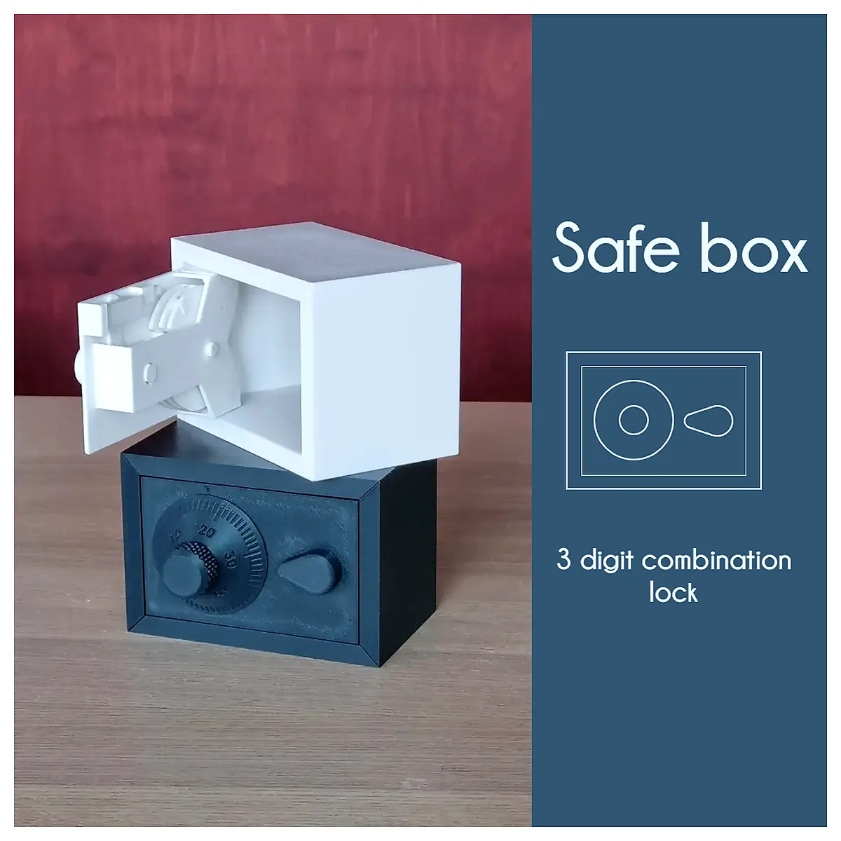 Safe Box 3 Digit Combination Lock Security Storage Access Repair Parts Universal Lock