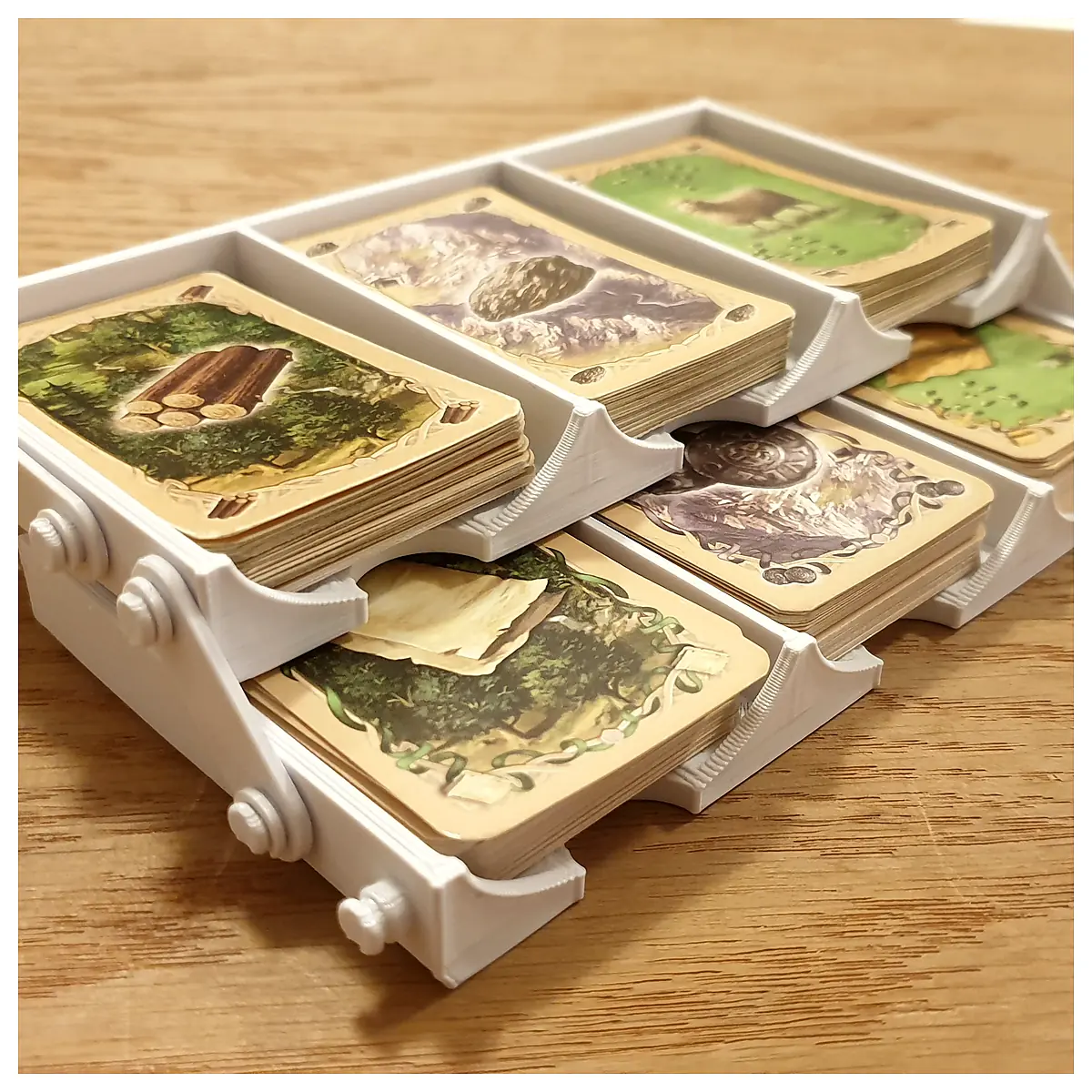 Catan Card Holder Organizer Game Accessories Universal Card Storage Repair Parts Replacement