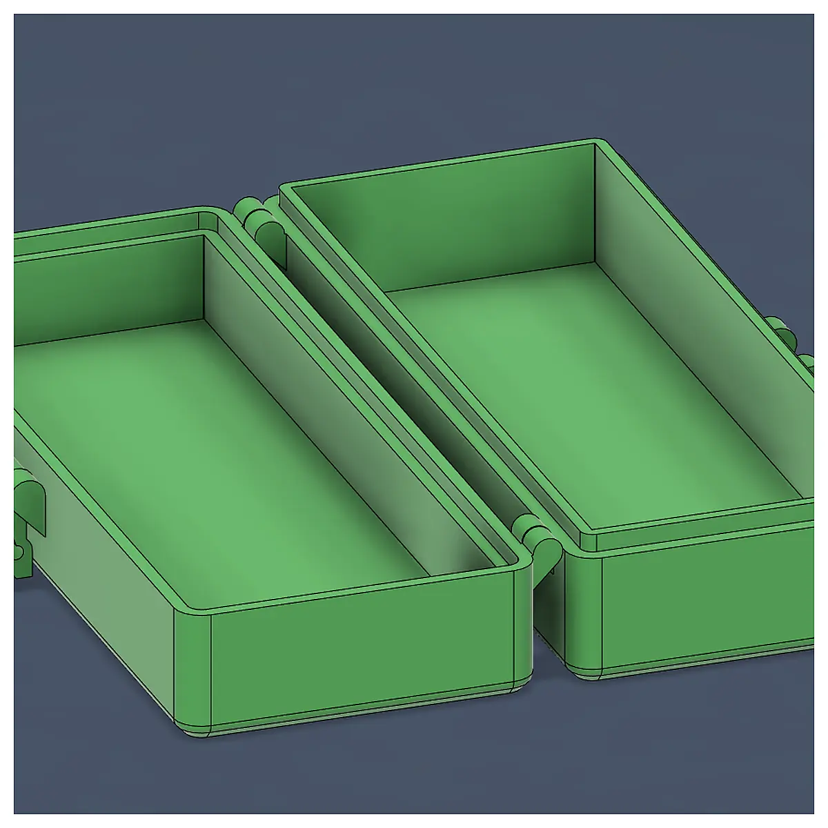 Parametric Latching Box Print in Place Universal Parts Repair Electronics Components