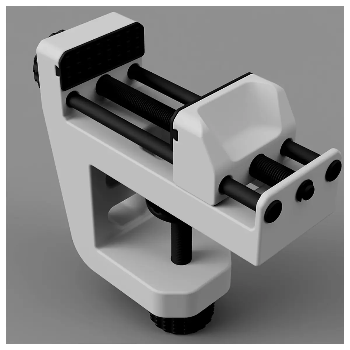 Clamp On Vise 3D Printable Adjustable Grip Secure Fast Parts Repair Fixings