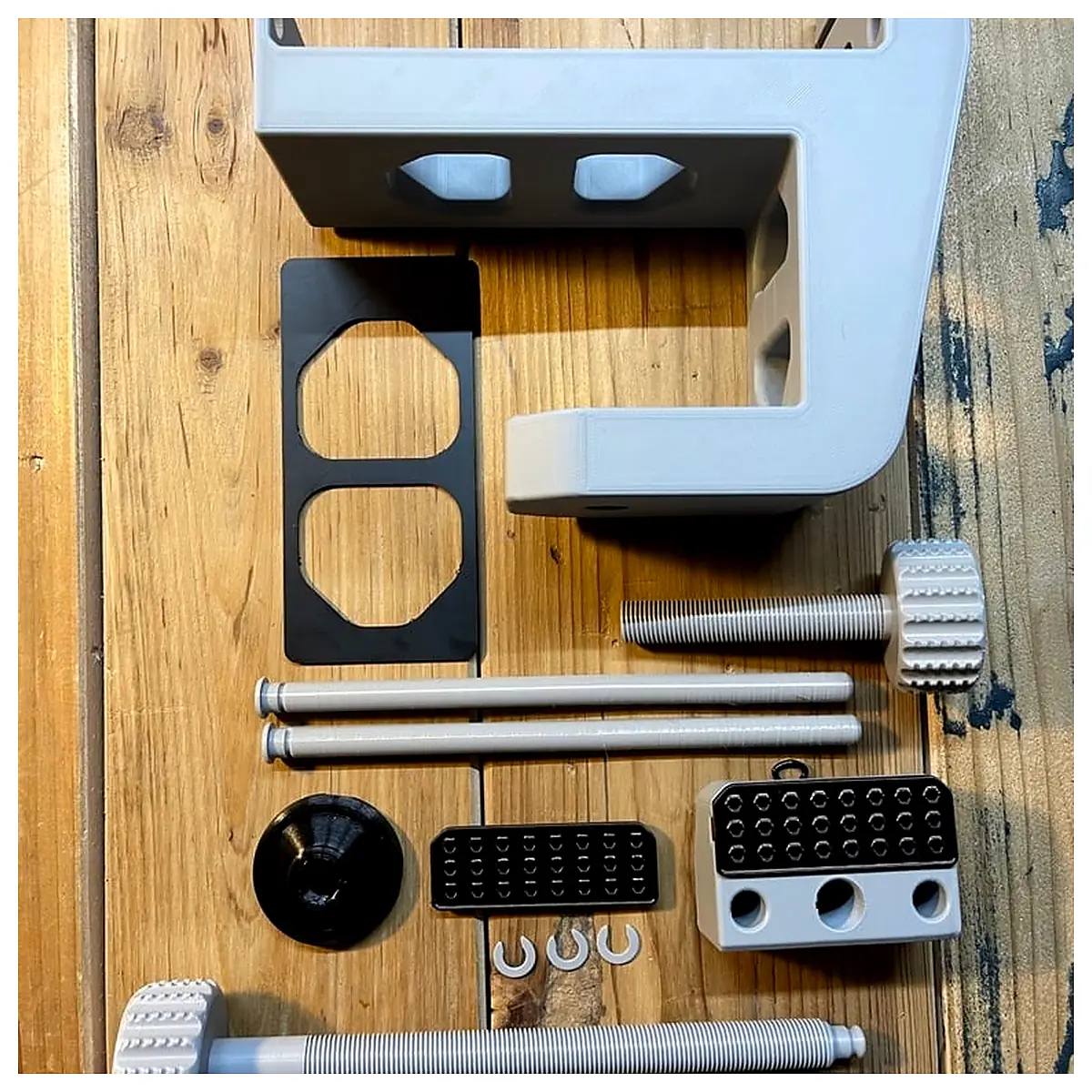 Clamp On Vise 3D Printable Adjustable Grip Secure Fast Parts Repair Fixings