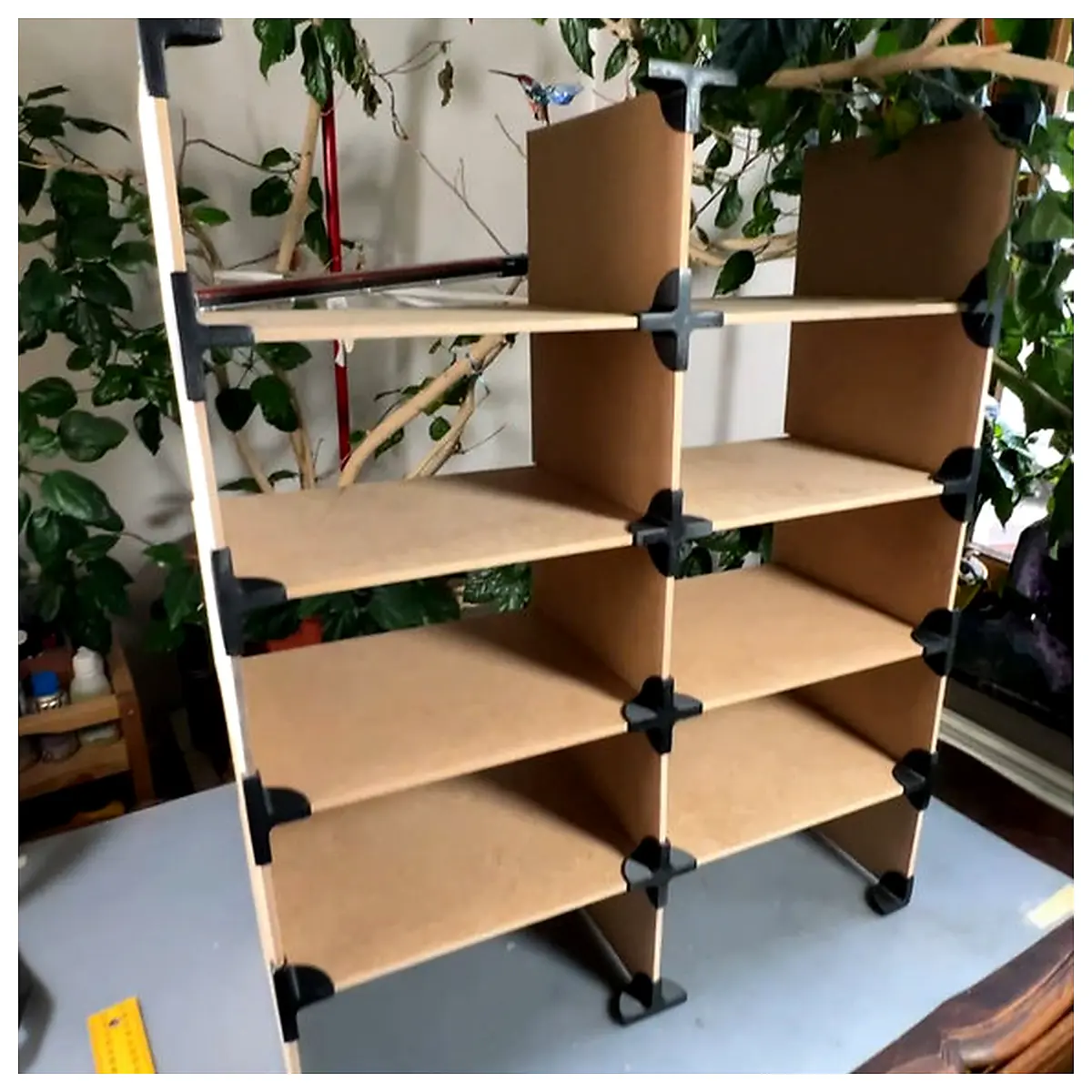 Storage Furniture Corner Brackets 6mm MDF Plywood Shelf Supports Wall Brackets Mounting Hardware
