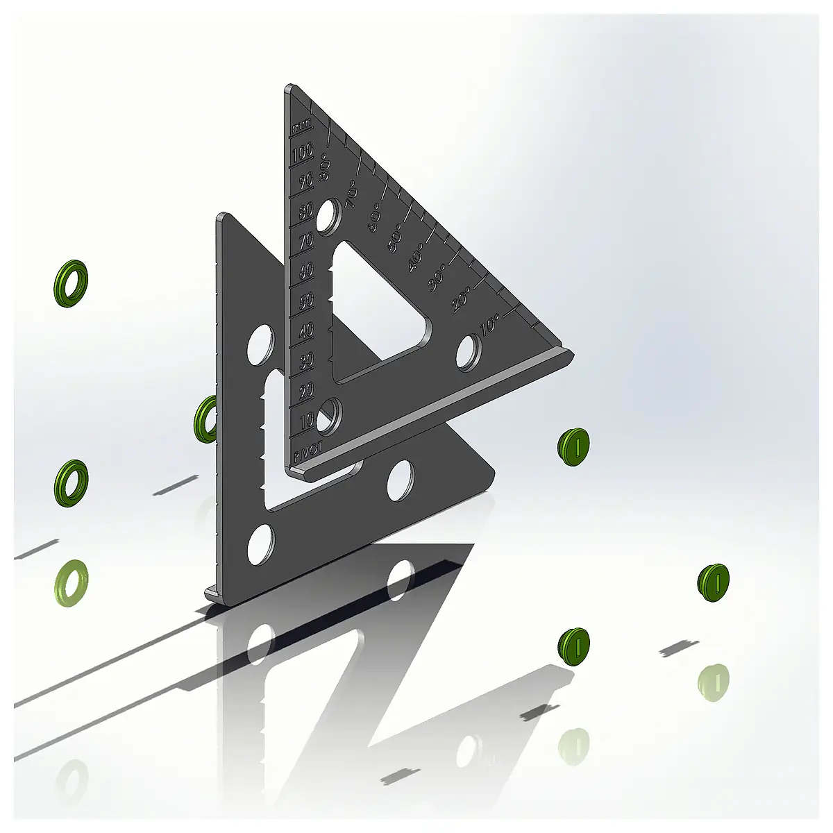 Universal Square Metric Tool Set Parts Repair Measurement Tools Dimensions Specifications Surveying