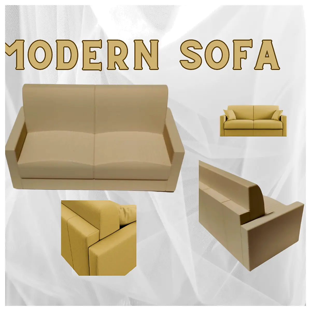Modern Sofa Comfortable Couch Universal Sofa Living Room Furniture Parts Repair Service
