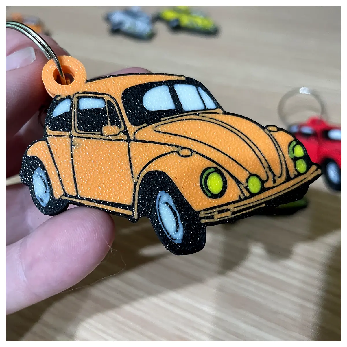 Beetle Keychains Car Accessories Keyring Auto Parts Car Decoration Keychains Automotive Supplies