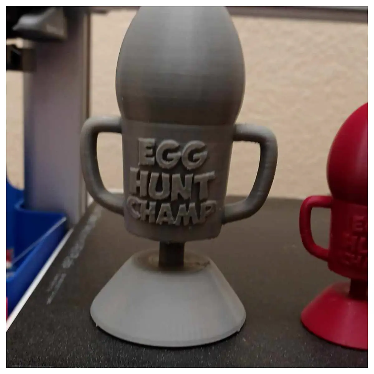 Trophy Egg Hunt Competition Prize Award Winning Toy Decoration Kids Celebration Festival Contest Egg Hunt Trophy
