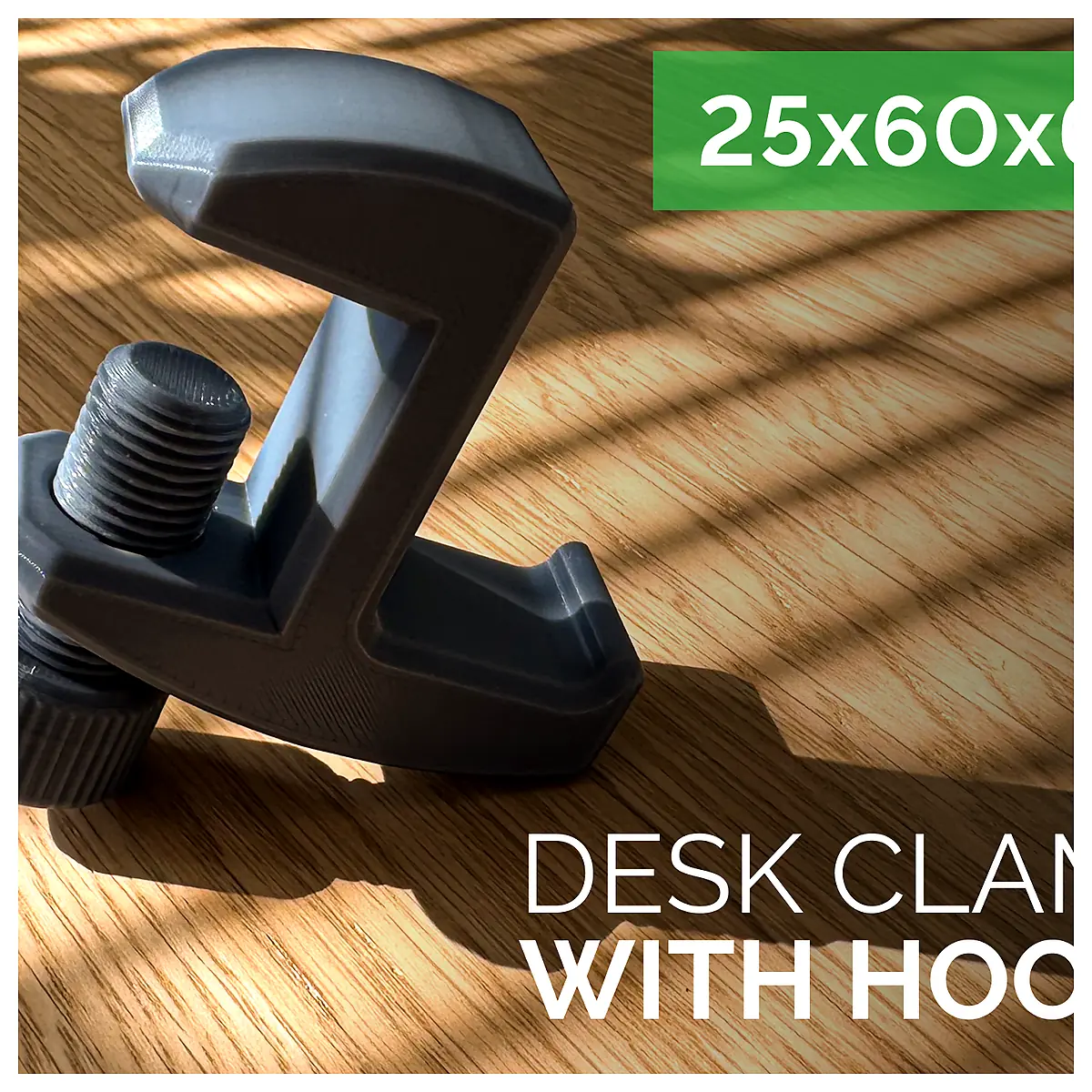 Desk Clamp with Hook Support Holder Gripper Stabilize Parts Repair Fix Secure