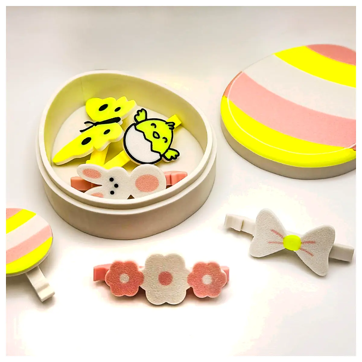 Easter Hair Clips Egg Gift Box Decorative Hair Accessories Festive Clips Bunny Style Party Headwear