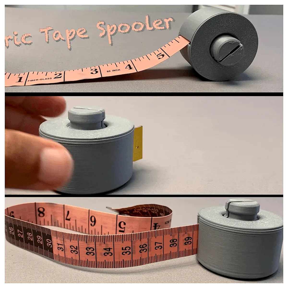 Measuring Tape Holder Spooler Soft Tape Measure Accessory Storage Universal