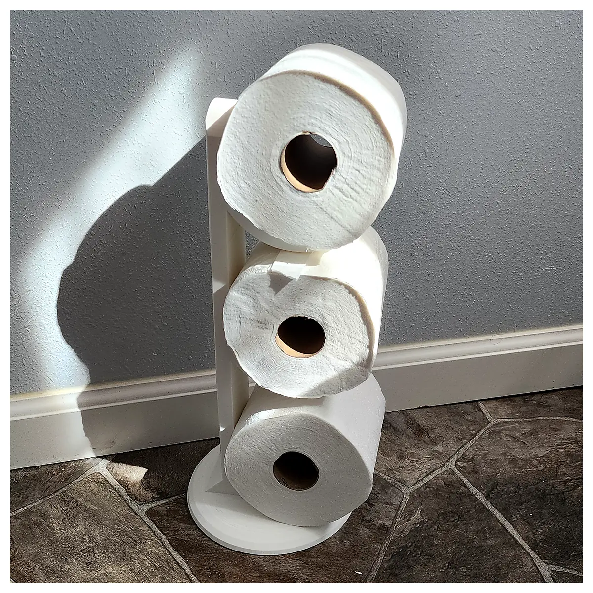 Adjustable Toilet Paper Tower No Supports Customizable Paper Dispenser Multi Tier Stand Paper Holder