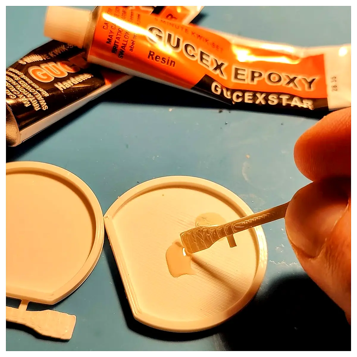 Small Epoxy Resin Tray Set Spatula Glue Kit Resin Art DIY Casting Pouring Spreader Tool