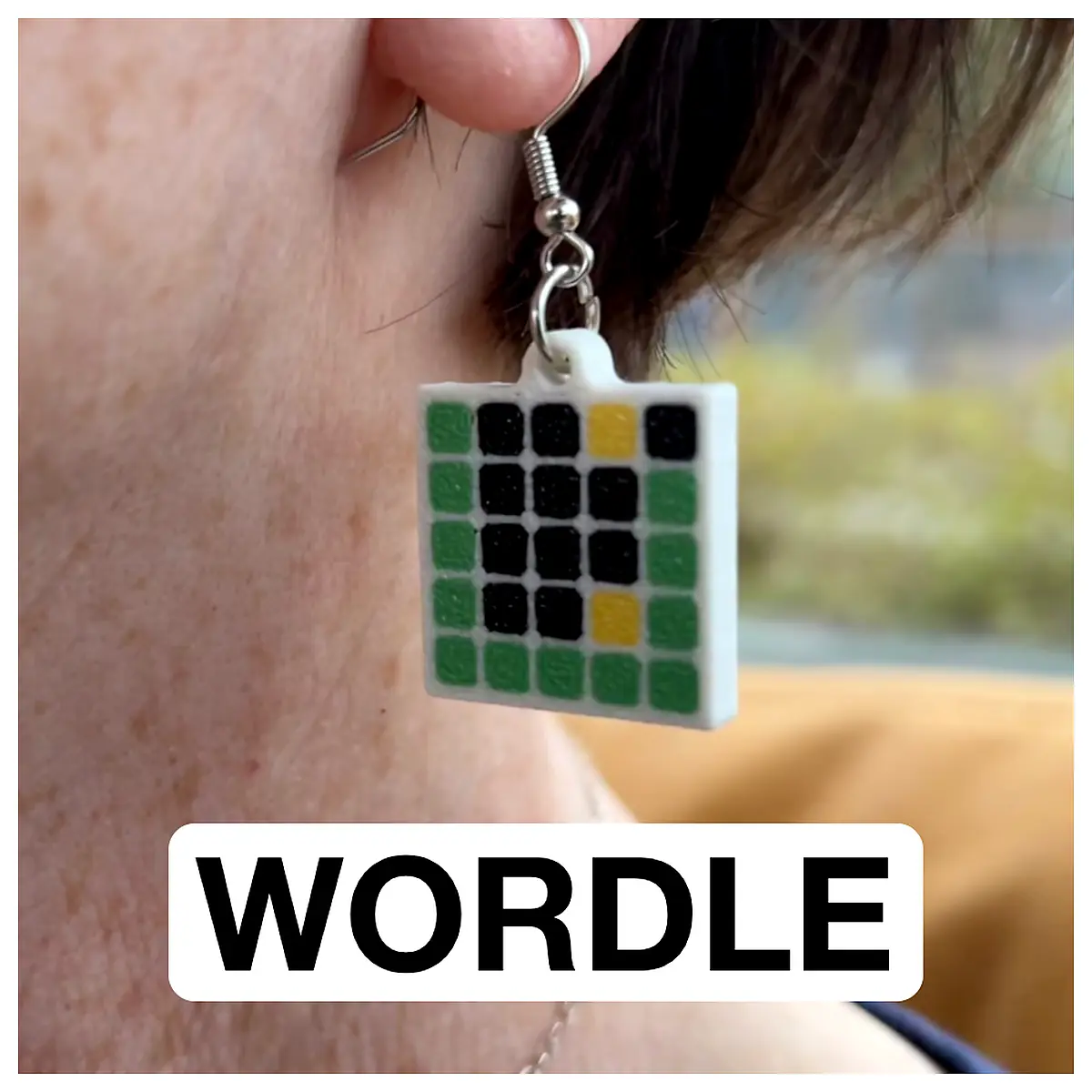 Wordle Earrings ful Puzzle Jewelry Gift Idea Fashion Earrings Word Game Accessories ful Earrings