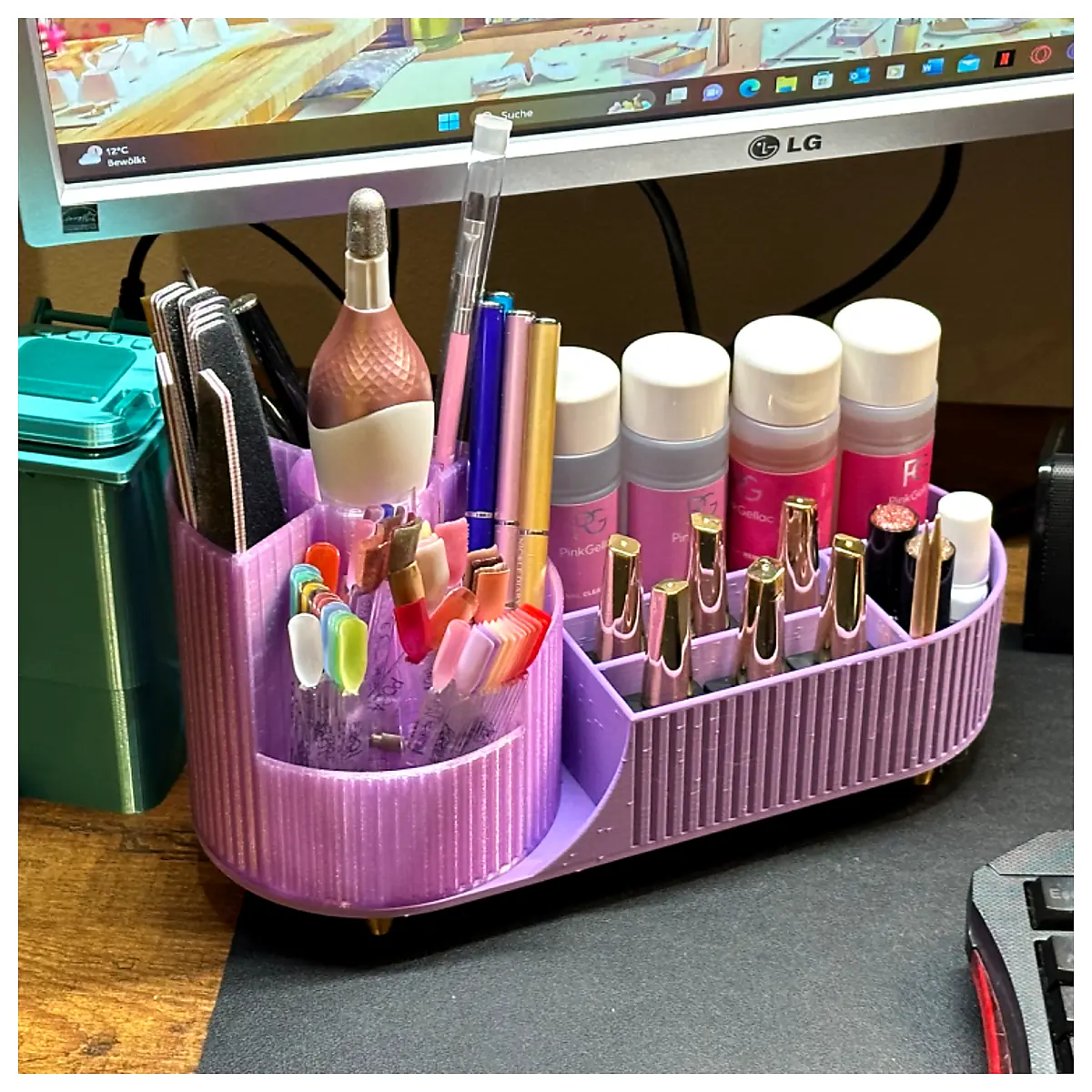 Bathroom Cosmetic Organizer Carousel Display Stand Rotating Shelf Storage Unit Home Organization Accessories