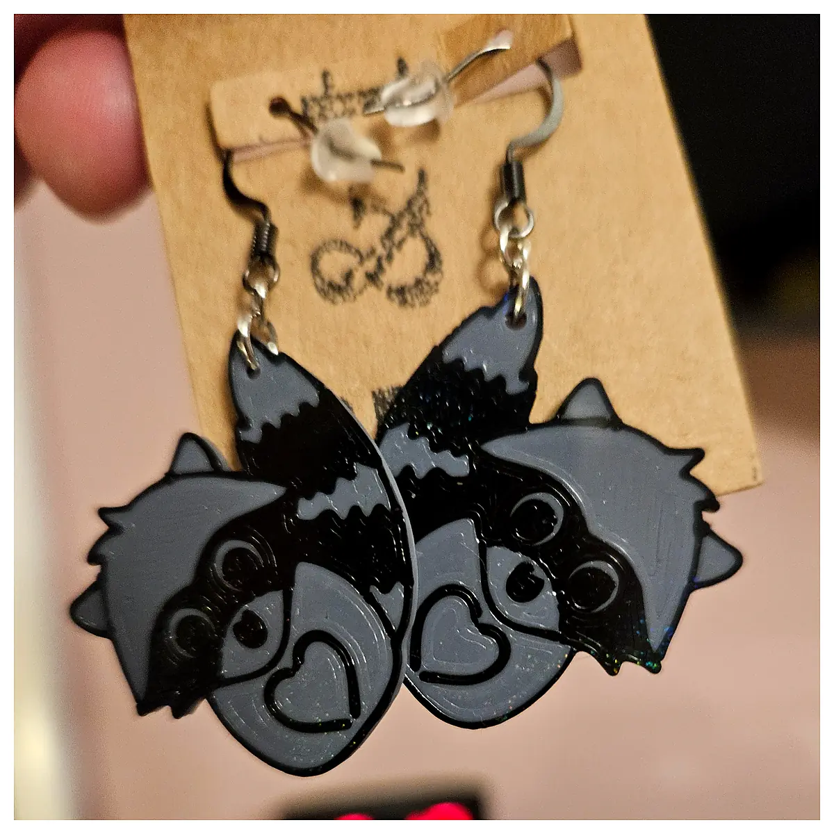 Cute Raccoon Earrings Universal Earring Animal Studs Pet Accessories Replacement Parts Repair