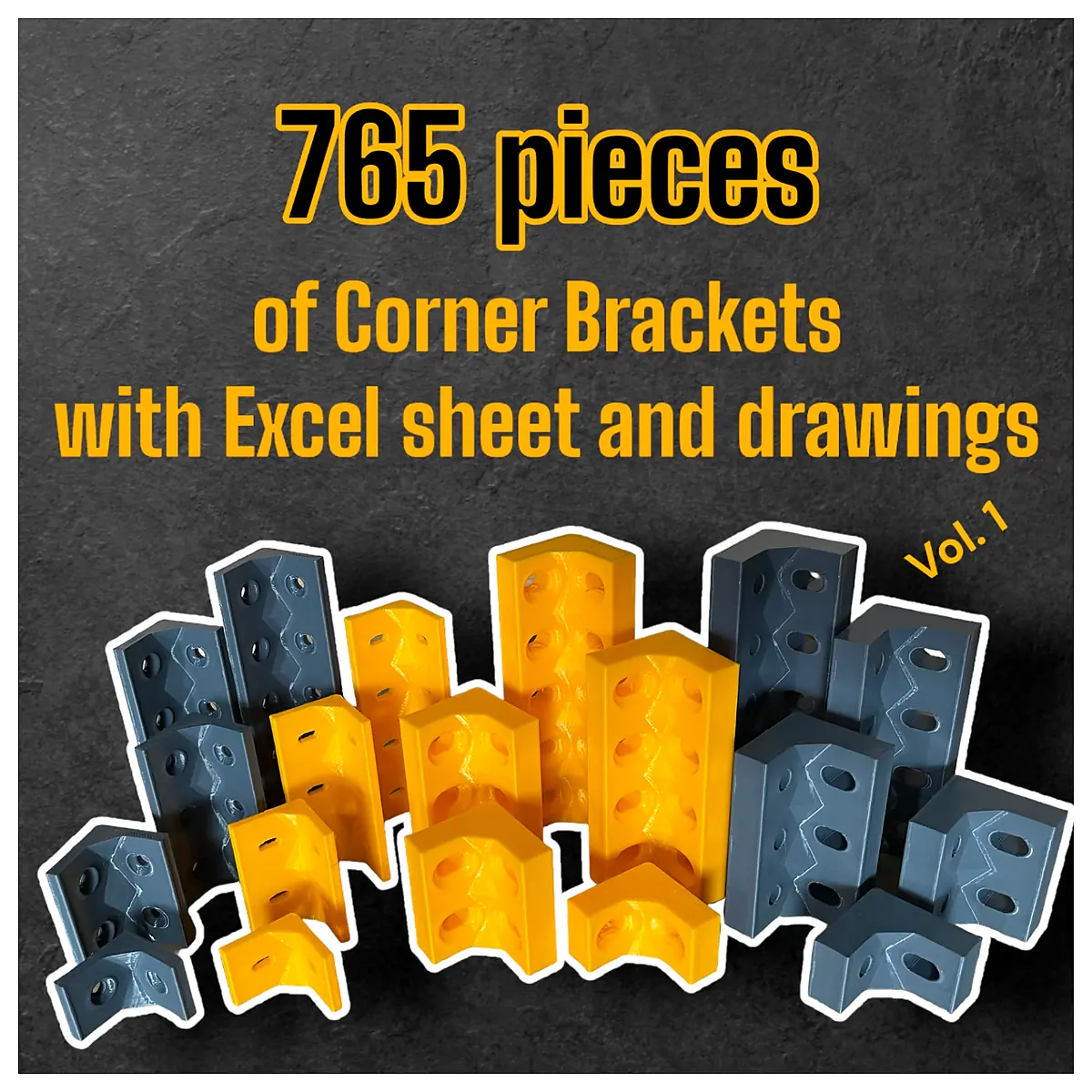 Corner Brackets 765pcs Bracket Parts Repair Installation Angle Support Universal