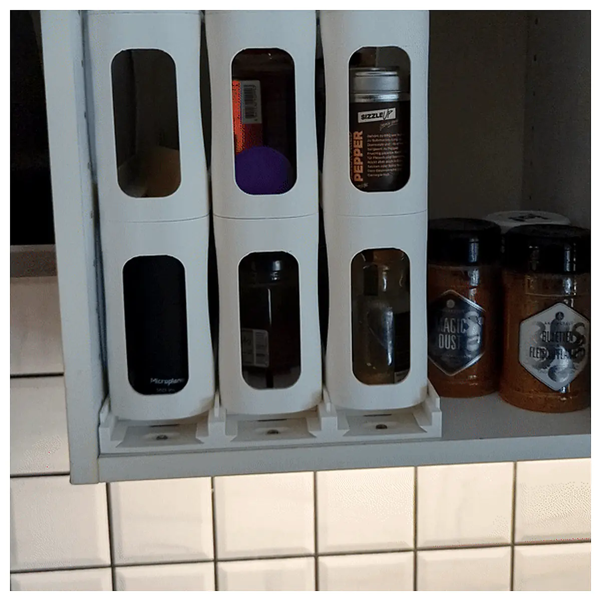 Pullout Spice Rack 3 in 1 Wide Kitchen Storage Drawer Organizer Spice Holder Kitchen Shelving