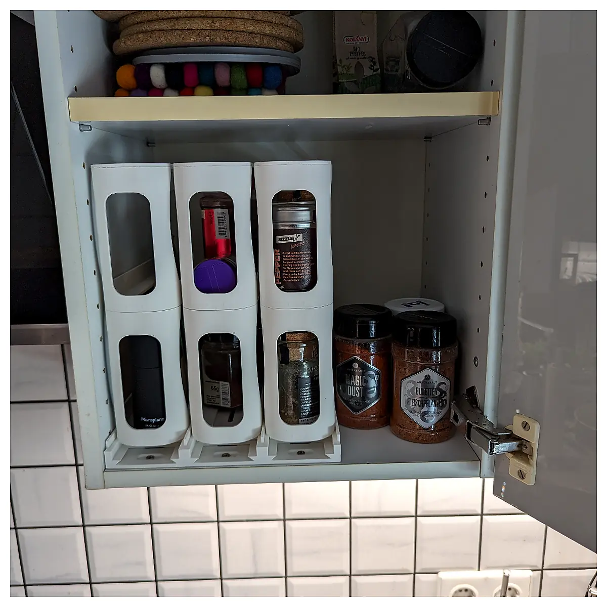 Pullout Spice Rack 3 in 1 Wide Kitchen Storage Drawer Organizer Spice Holder Kitchen Shelving