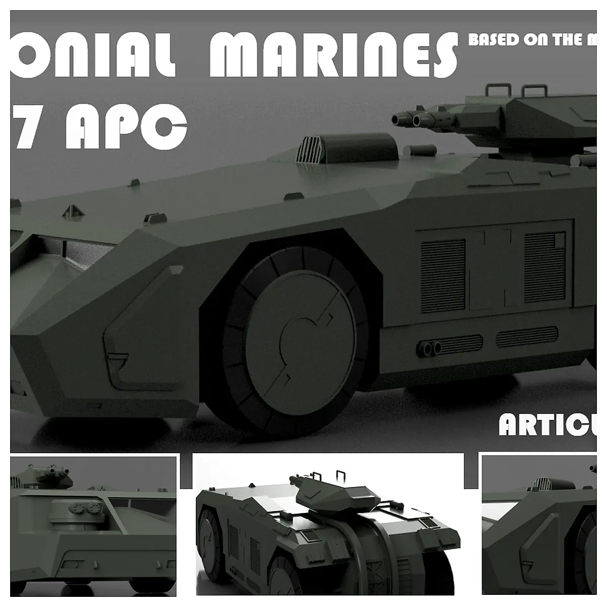 M577 APC Armored Vehicle Tracked Vehicle Infantry Transport Vehicle Military Vehicle