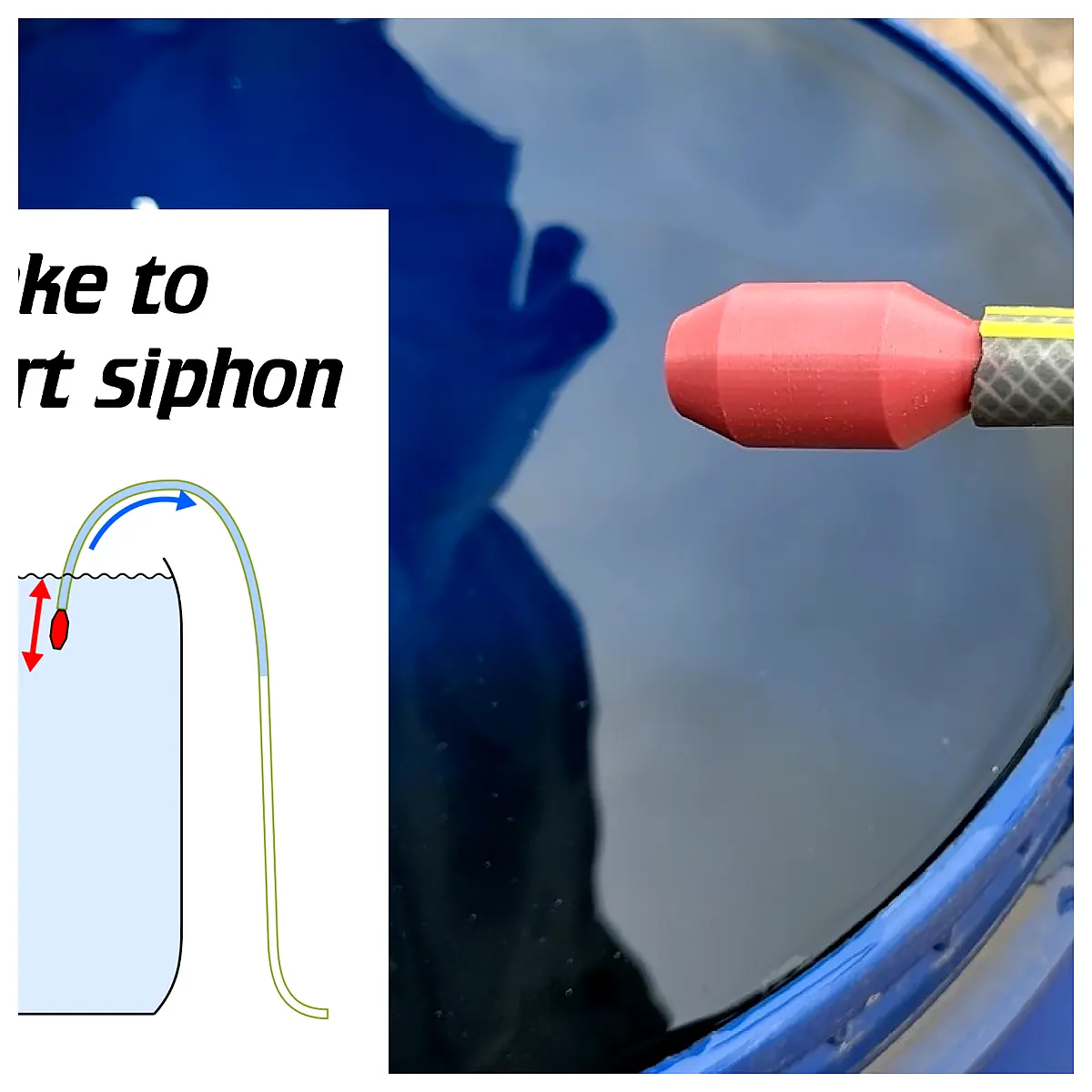 Hose Siphon Cleaner Unclogger Blockage Remover Fast Cleaning Pipe Cleaner Universal Fit