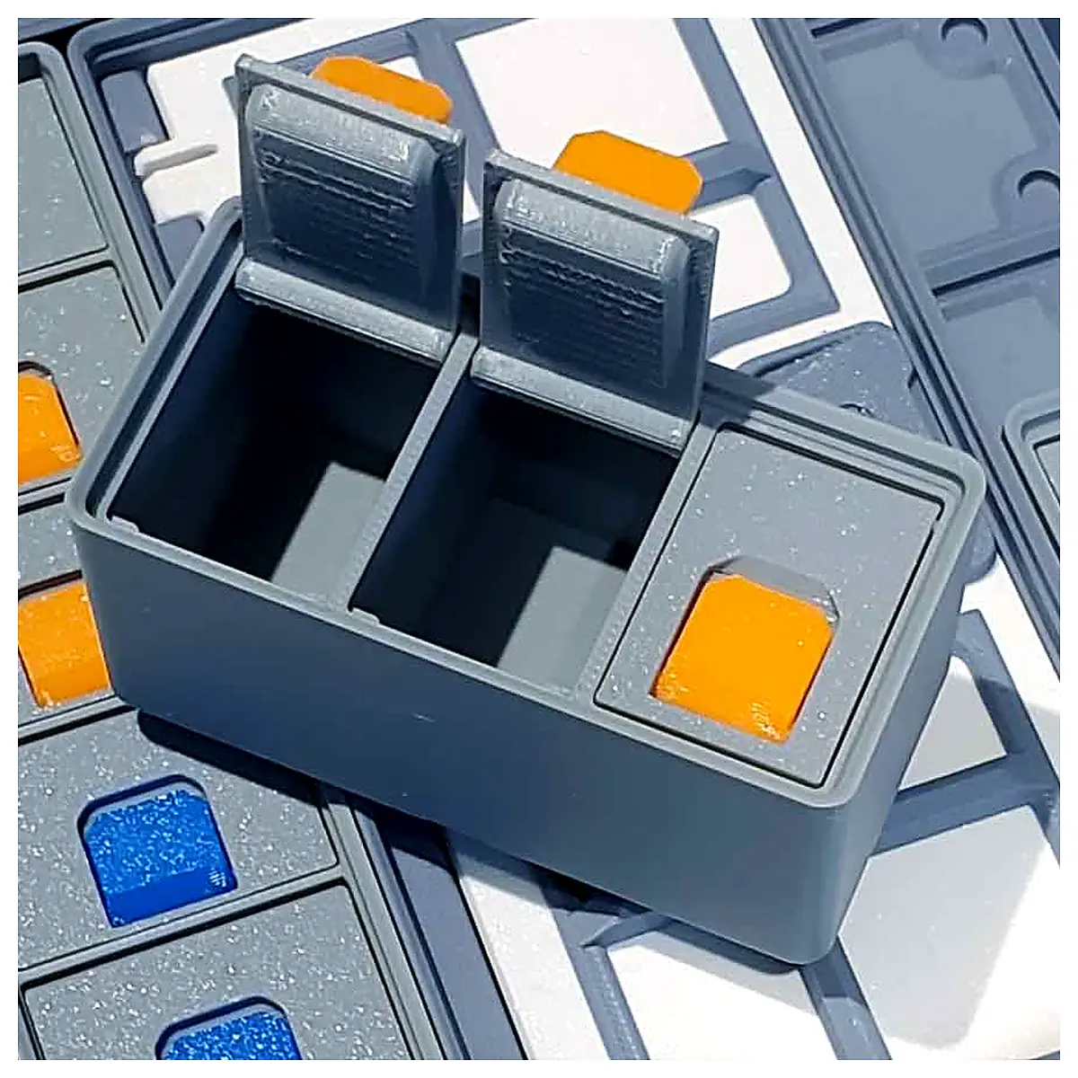 Gridfinity 1xY Multi Compartment Lidded Bins v21 Organization Storage Boxes Parts Repair