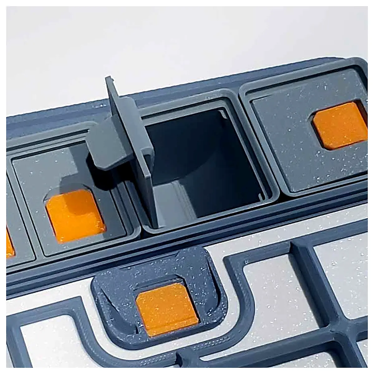 Gridfinity 1xY Multi Compartment Lidded Bins v21 Organization Storage Boxes Parts Repair