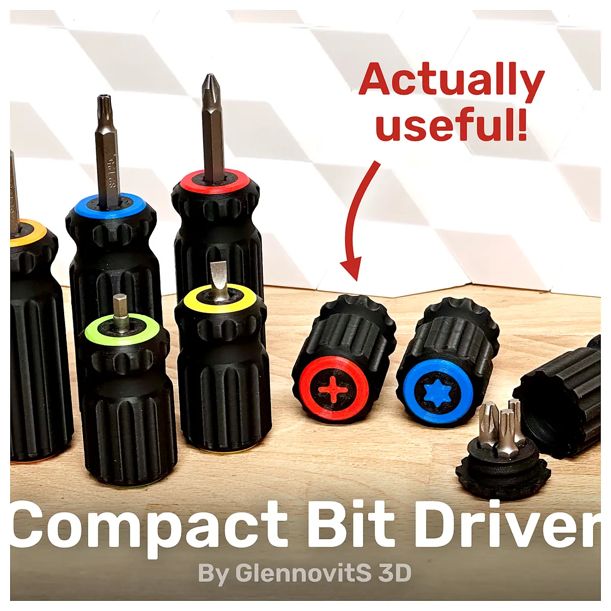 Compact Bit Driver Pocket Screwdriver Multi Tool Repair Tool Small Screwdriver Bits Universal