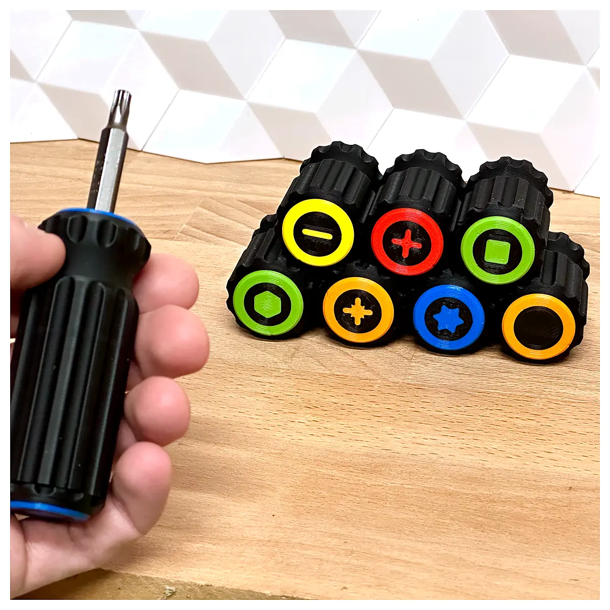Compact Bit Driver Pocket Screwdriver Multi Tool Repair Tool Small Screwdriver Bits Universal