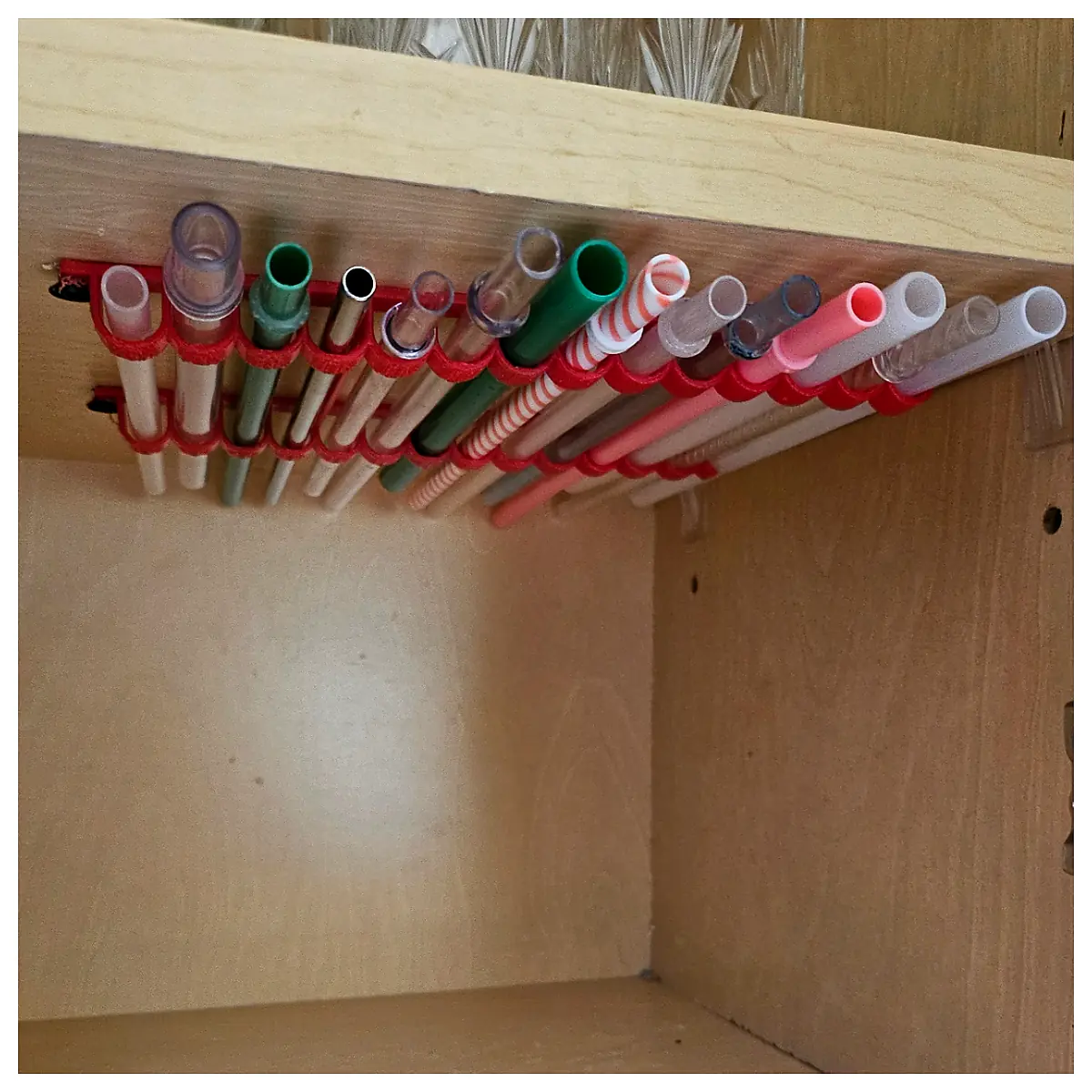 Straw Holder Organizer Automatic Curl Desk Storage Easy Convenient