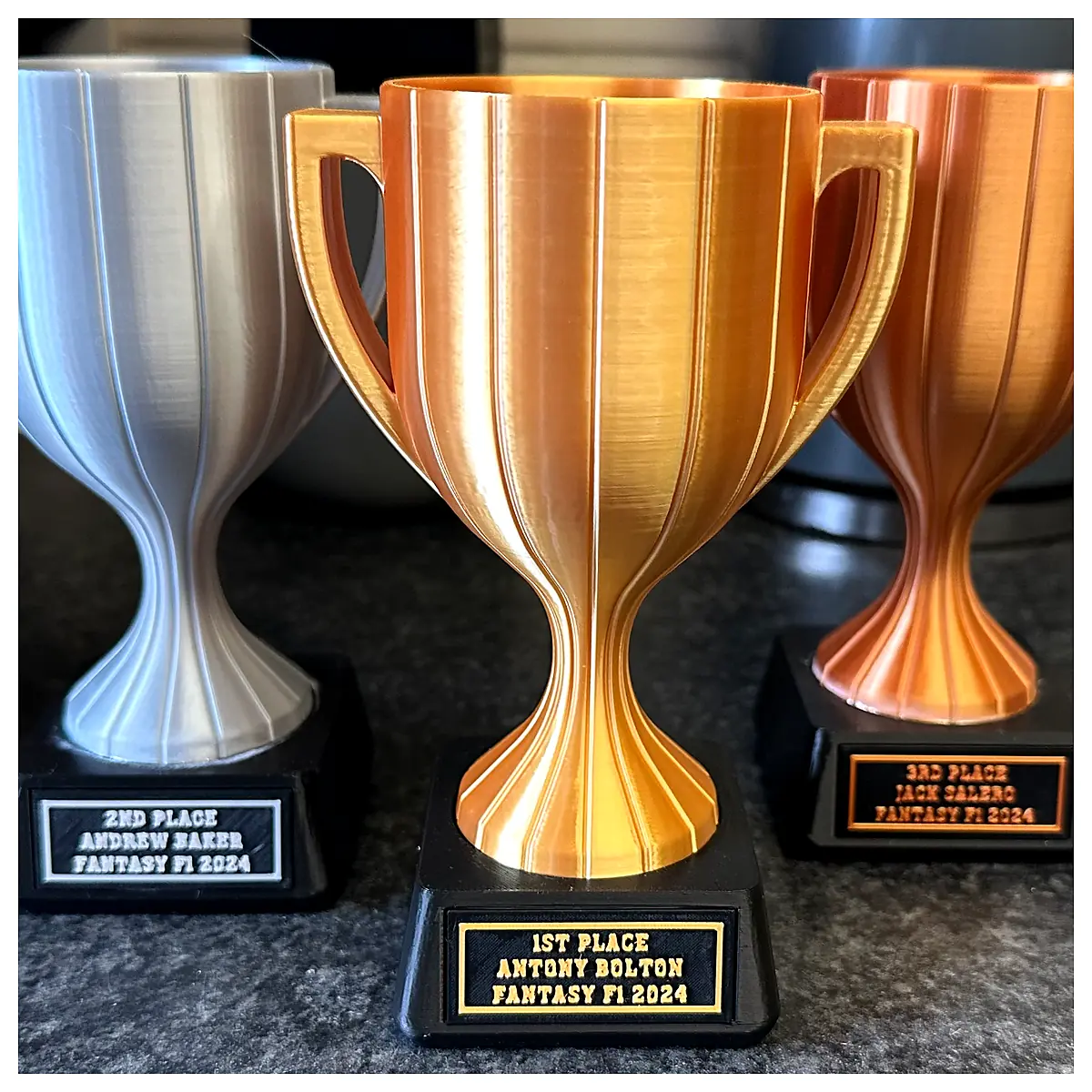 Custom Trophy Base Name Plate Award Display Champion Trophy Memorial Gift Personalized Base Award Parts