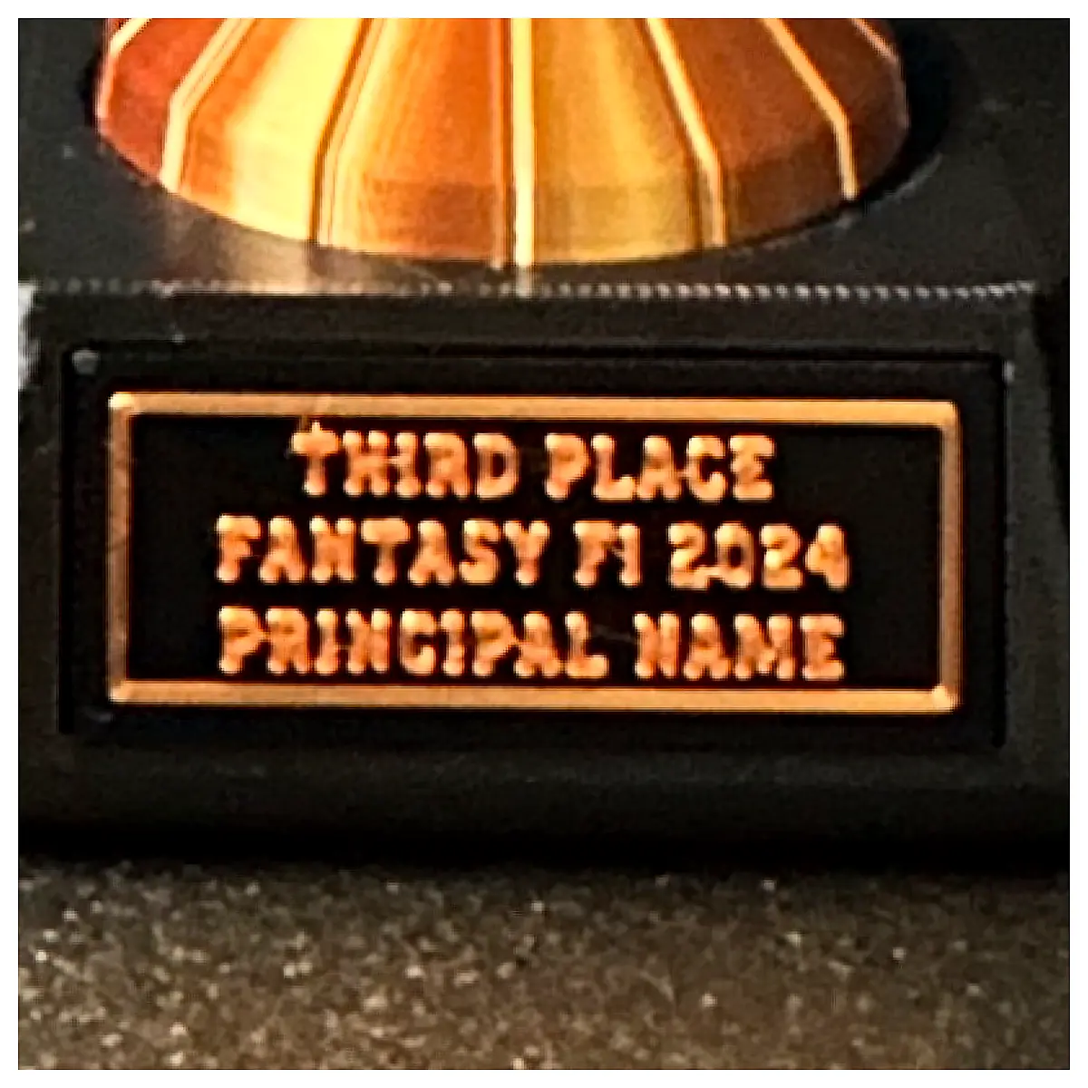 Custom Trophy Base Name Plate Award Display Champion Trophy Memorial Gift Personalized Base Award Parts