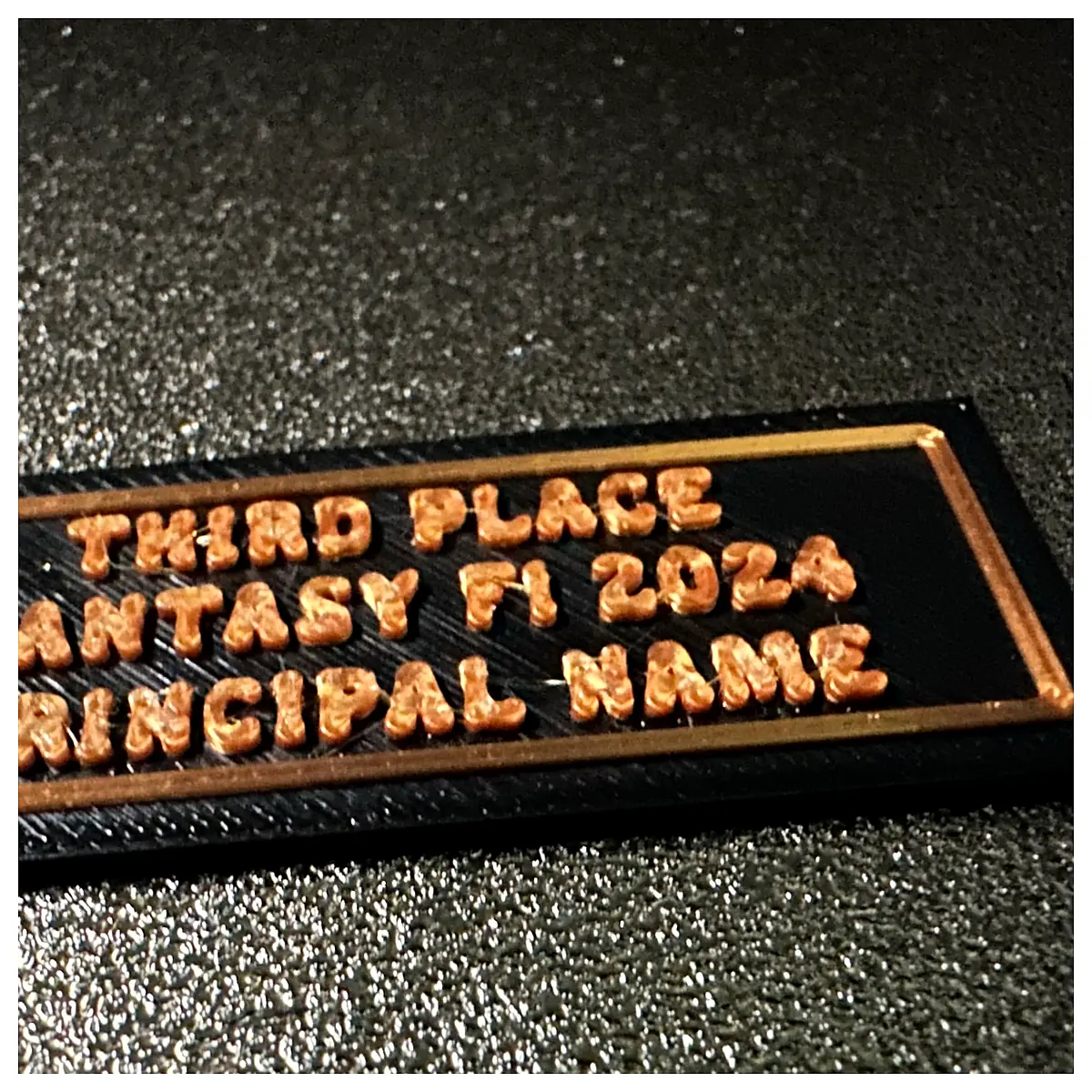 Custom Trophy Base Name Plate Award Display Champion Trophy Memorial Gift Personalized Base Award Parts