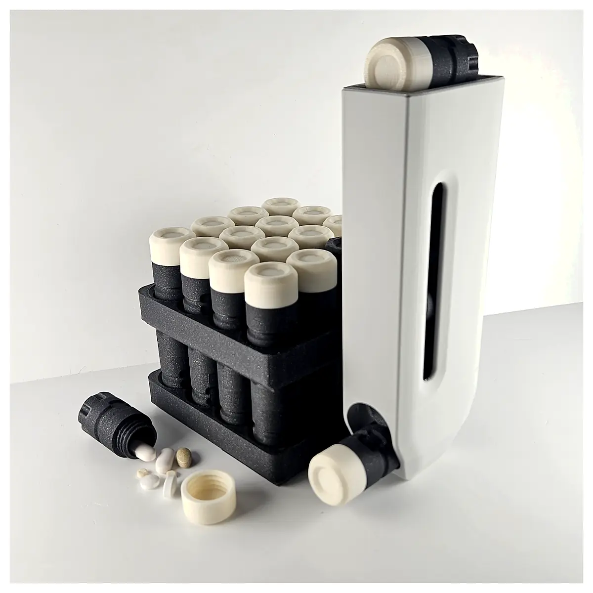 Pill Pods Supplement Dispenser Multi Compartment Storage Container Vitamins Capsules Medication Organizer