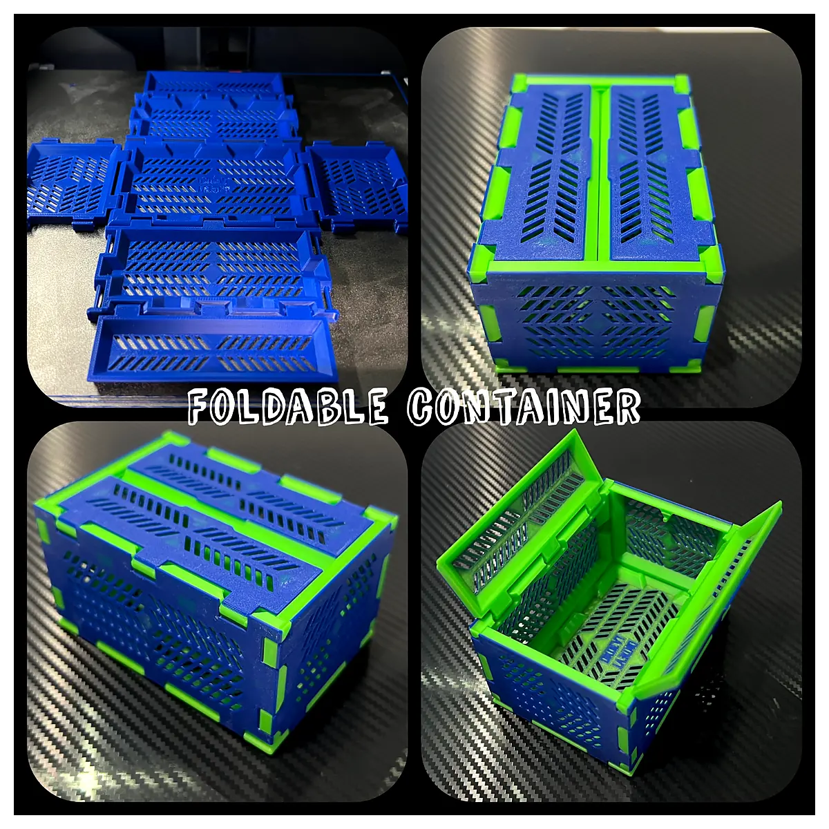 Foldable Storage Box Print In Place Boxes Storage Container Parts Repair