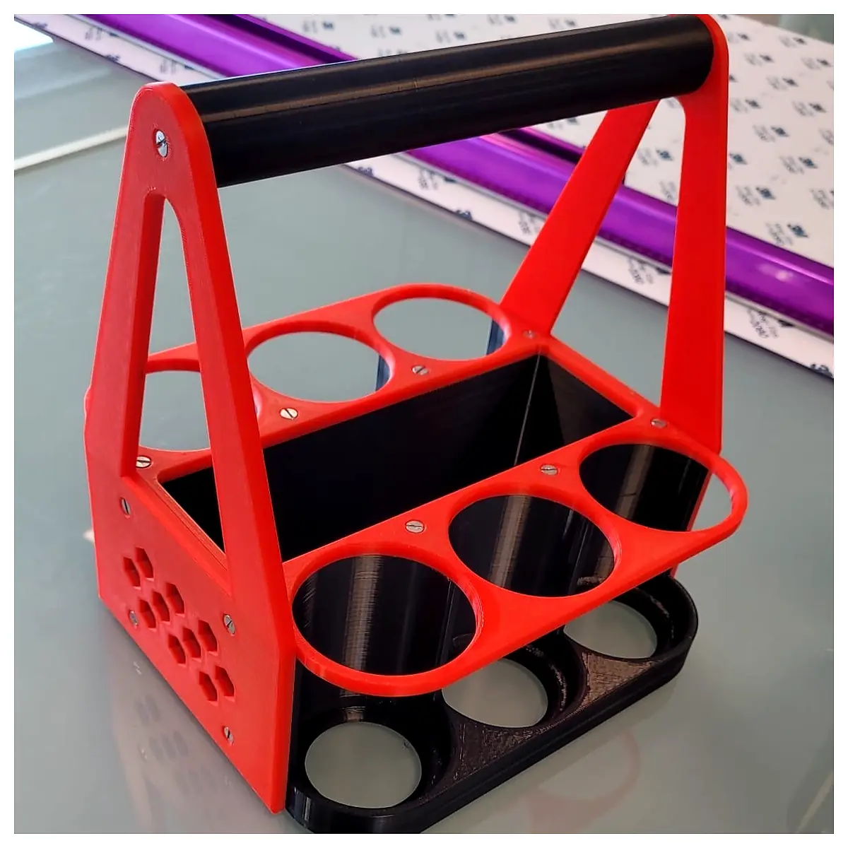 Car Detailing Bottle Holder 6x69mm Universal Bottle Organizer Car Accessories Cleaning Supplies