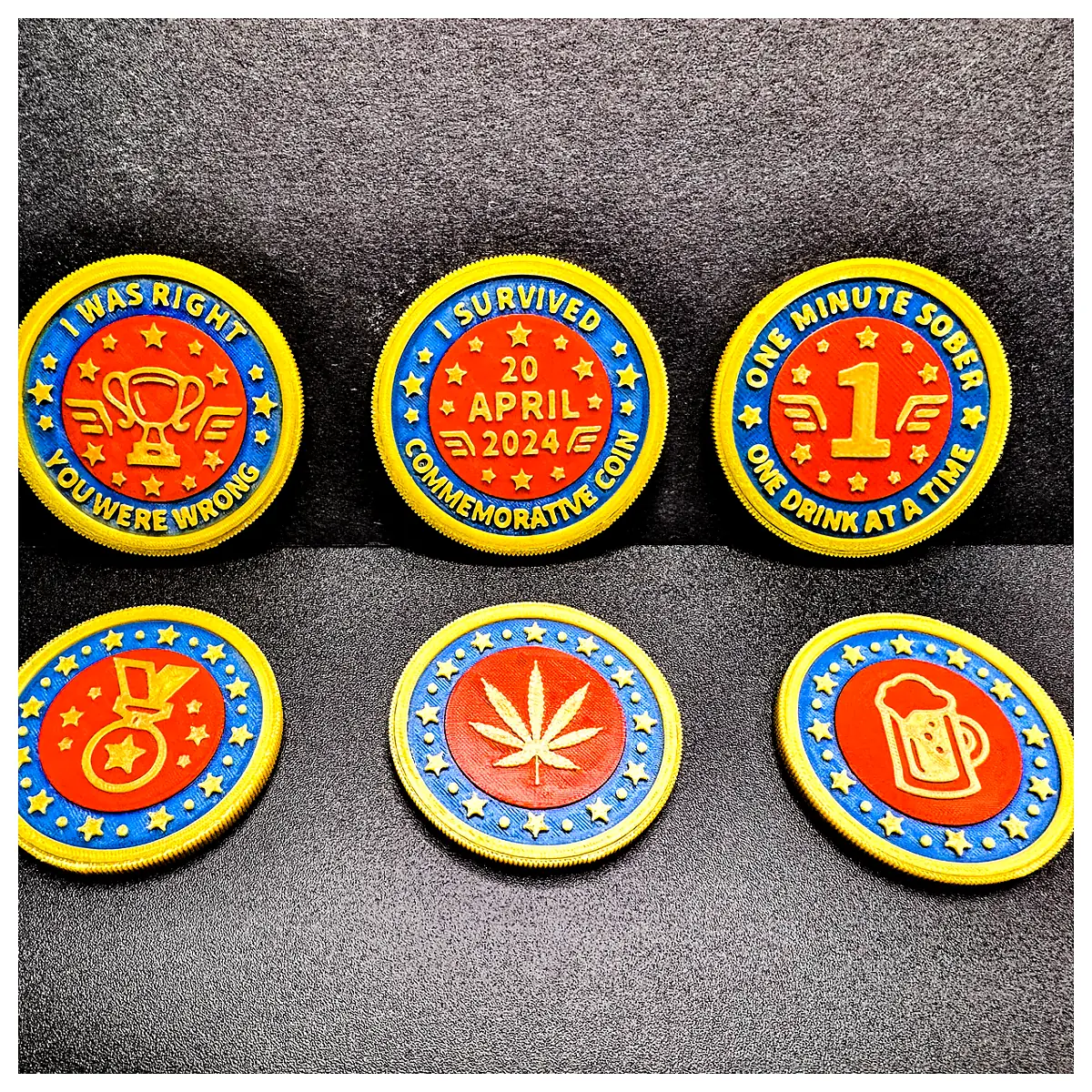 Custom Joke Commemorative Coins Editable Templates Mint Memorials Unique Gifts Collectible Coins