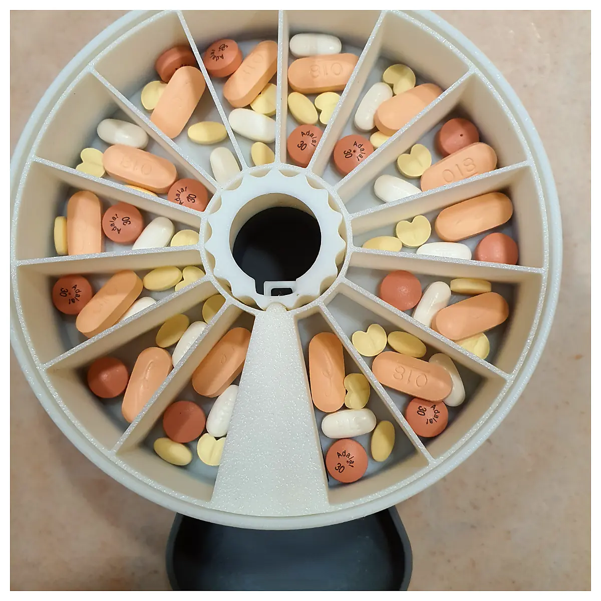 One Click Pill Dispenser V20 Automatic Medication Reminders Daily Pill Organizer Smart Dispenser