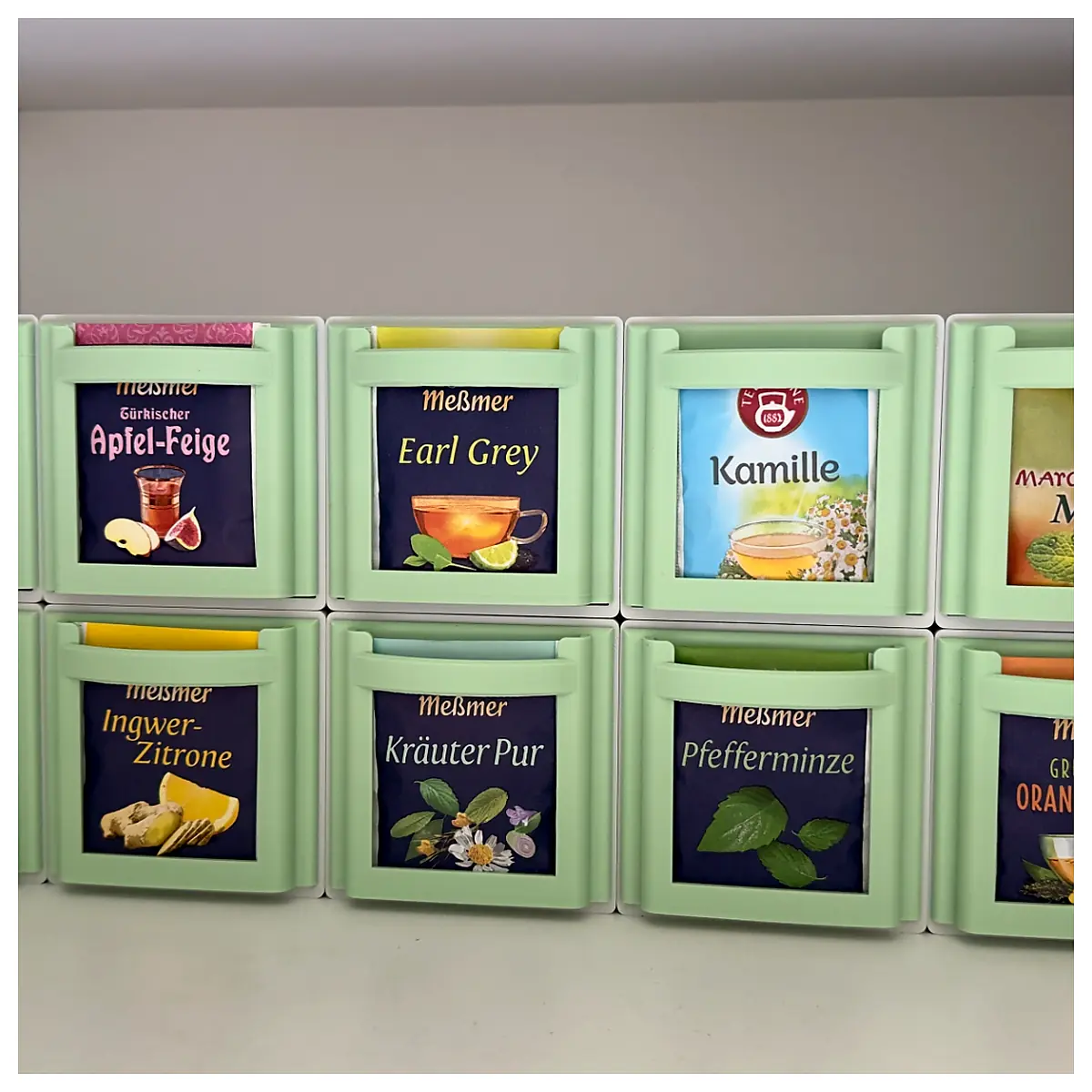 Tea Bag Organizer 25 Insert Tea Leaf Storage Tea Bag Holder Tea Box Tea Organizer Smart Tea Set