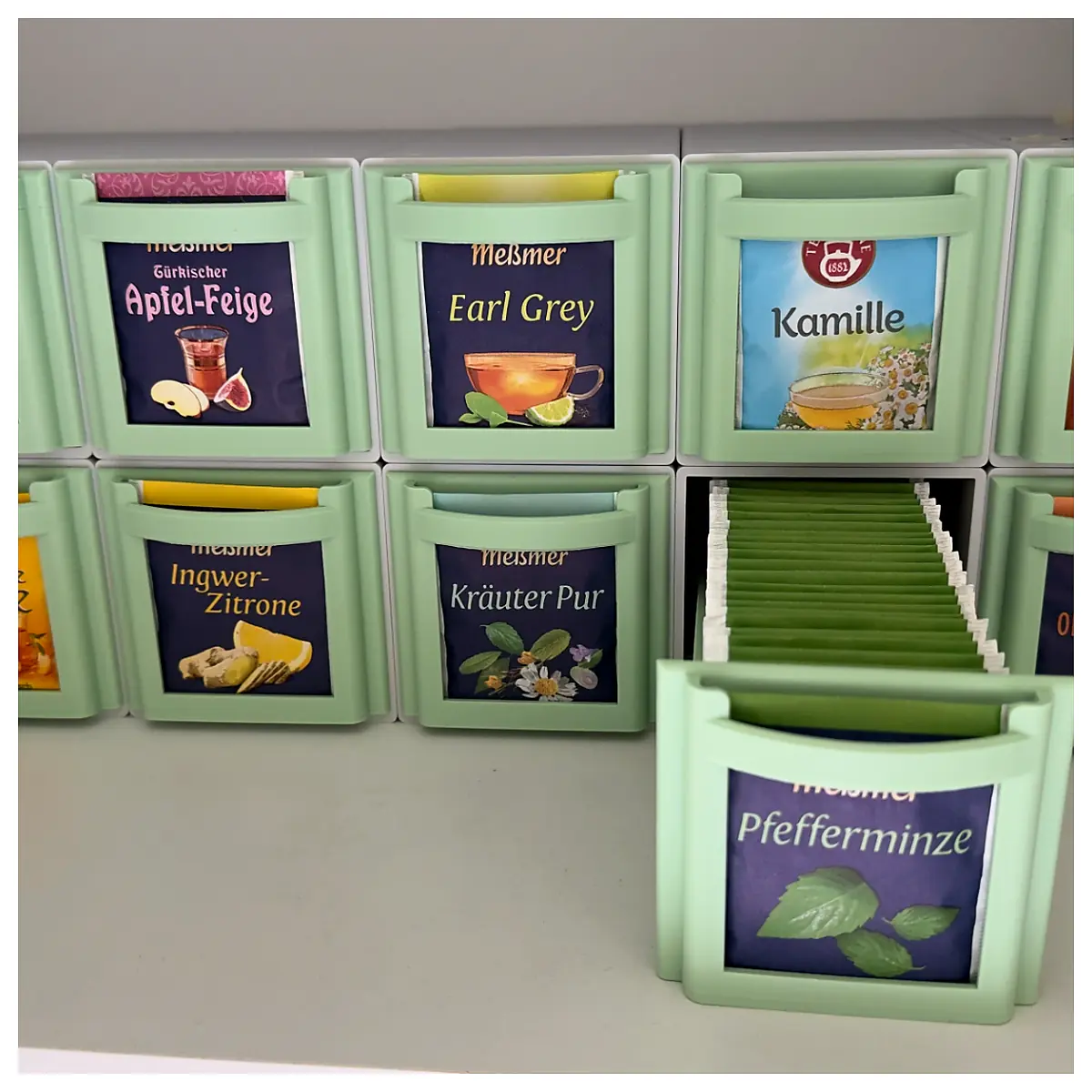 Tea Bag Organizer 25 Insert Tea Leaf Storage Tea Bag Holder Tea Box Tea Organizer Smart Tea Set