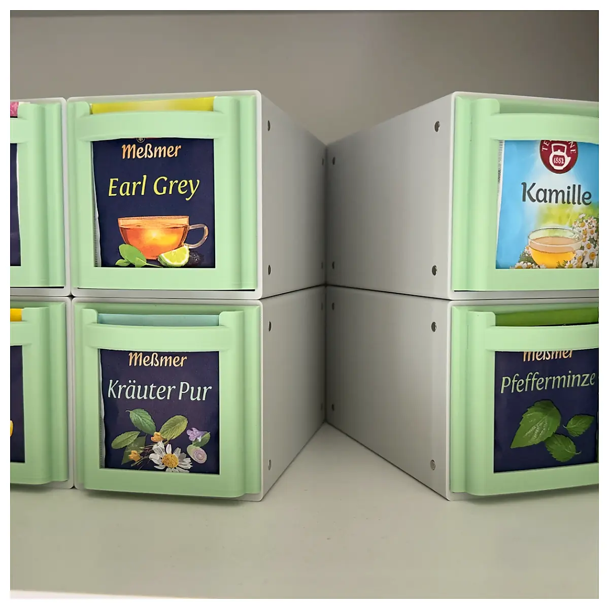 Tea Bag Organizer 25 Insert Tea Leaf Storage Tea Bag Holder Tea Box Tea Organizer Smart Tea Set