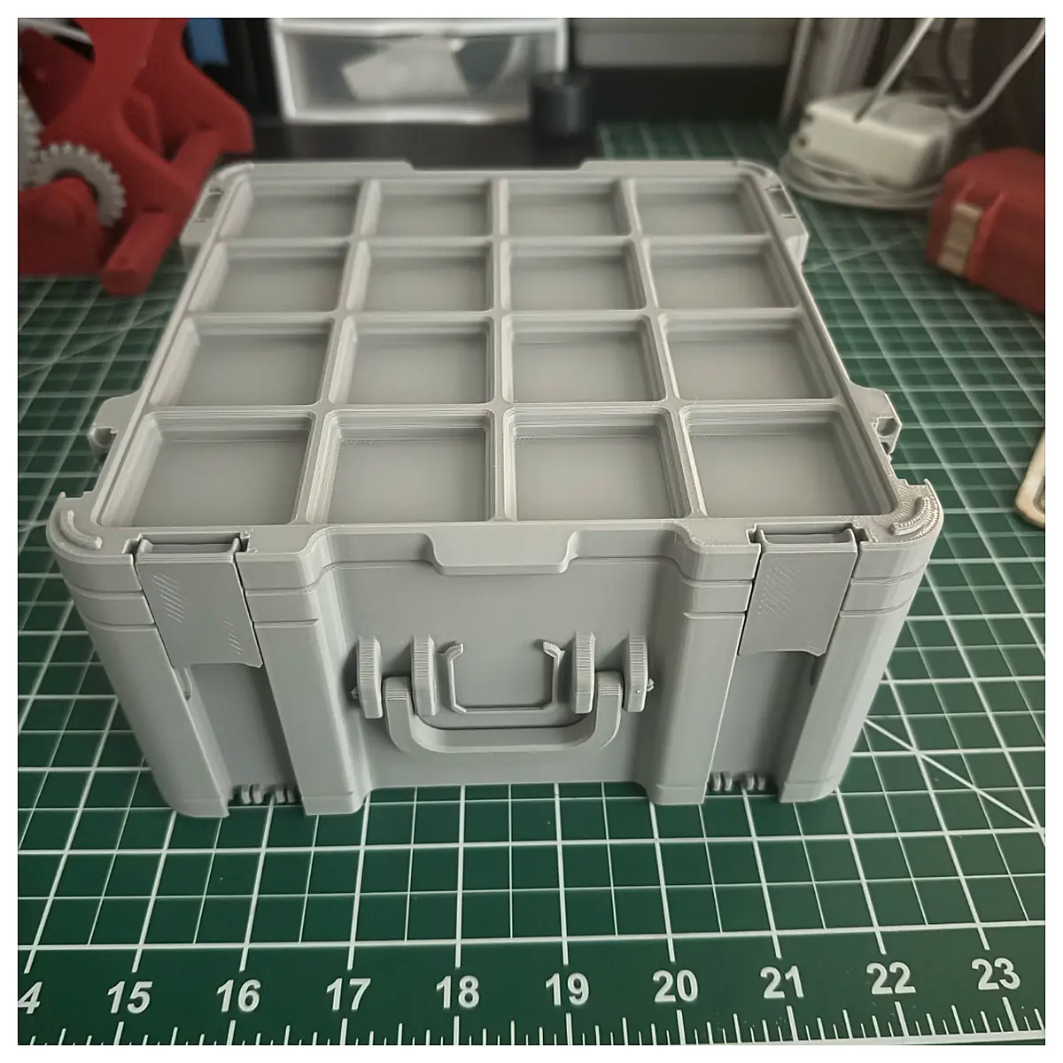 Gridfinity Deeper Storage Box 12U Organization Storage System Modular Boxes Storage Solutions Desk Organizer