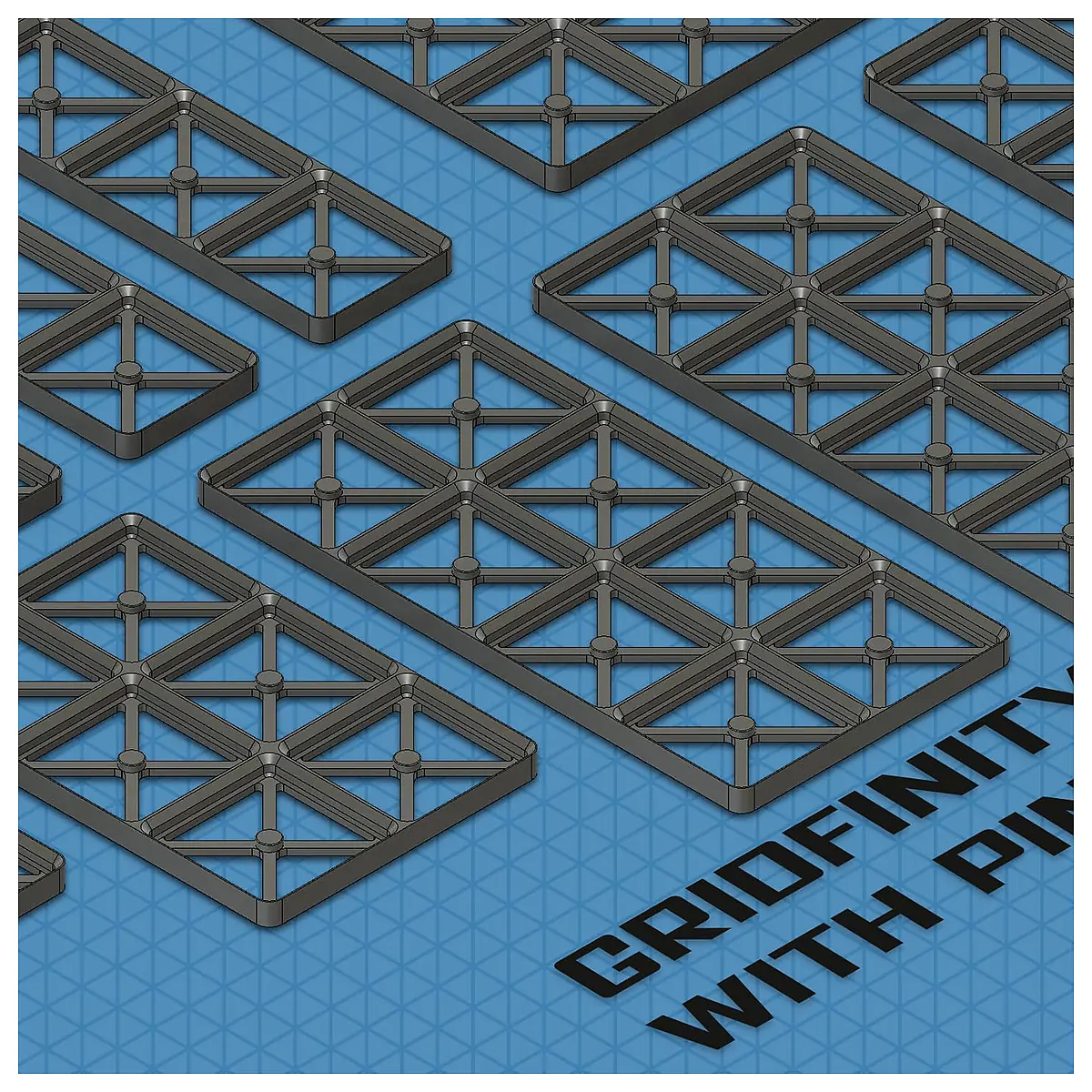 Gridfinity System Pin Connector Organizer Storage Parts Repair Accessories Universal