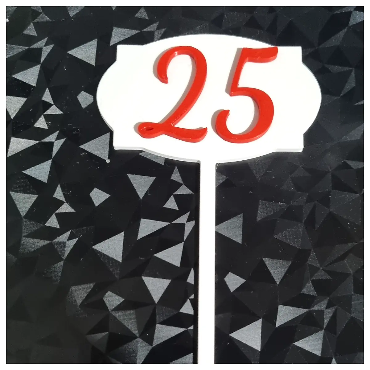 Number 25 Cake Topper Birthday Decoration Custom 25th Birthday Accessory Party Cake Decoration Celebration Cake Topper Anniversary Cake Supplies