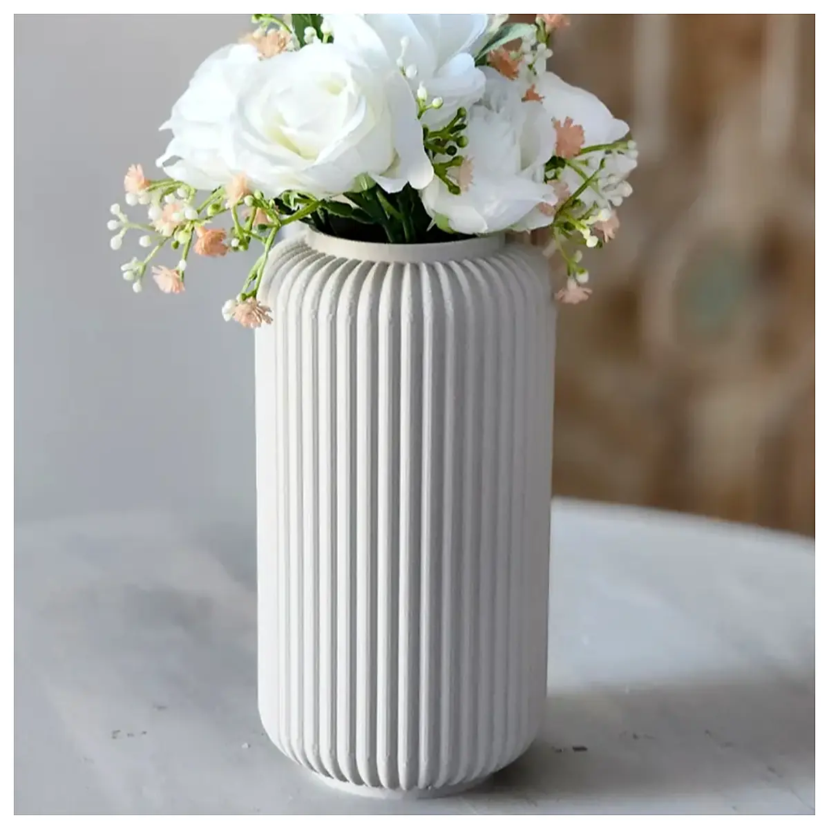 Fluted Vase Ceramic Decorative Vase Modern Vase Elegant Vase Vase Decor Buy Online