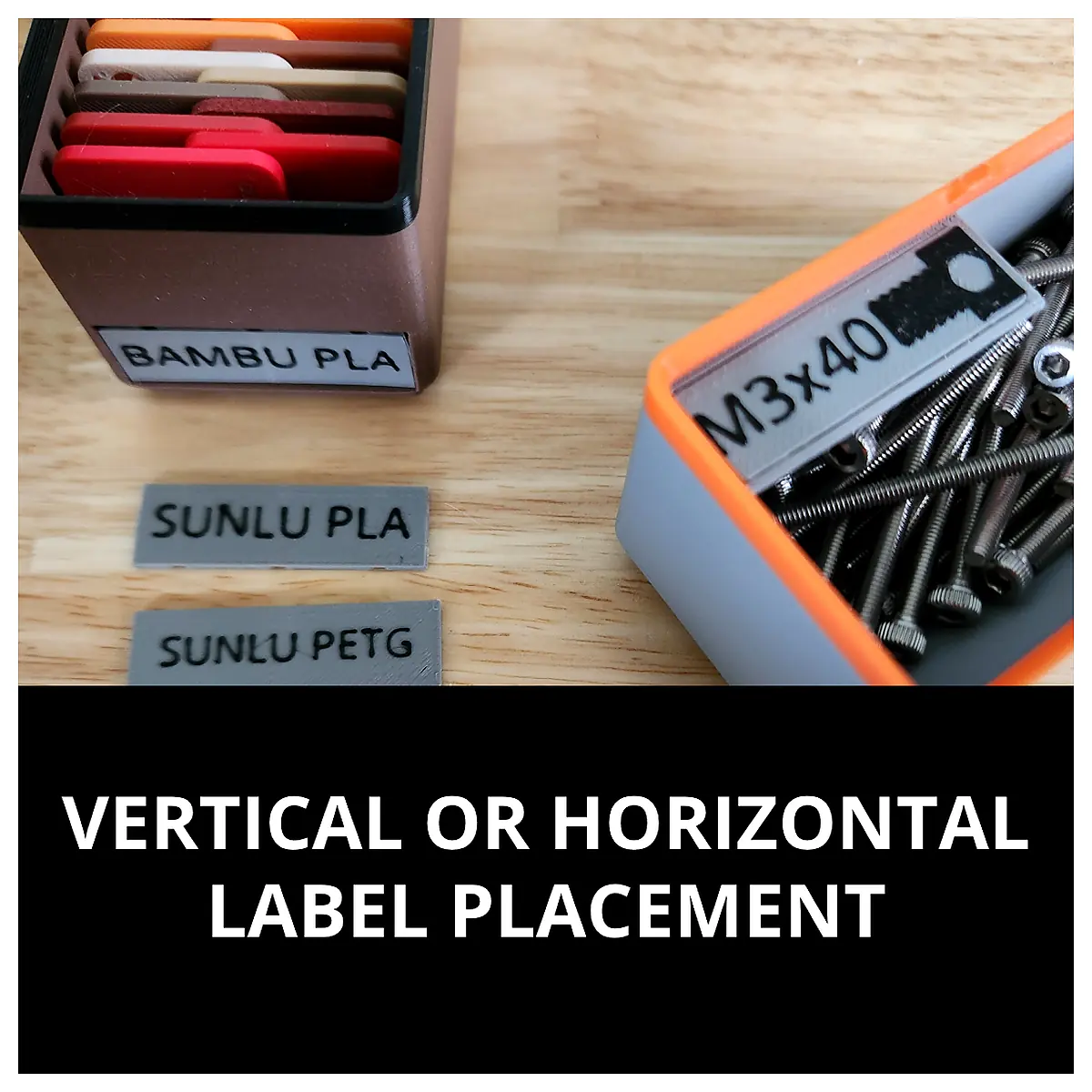 Gridfinity Labels Swappable Set Organization Labels Parts Storage System Accessories