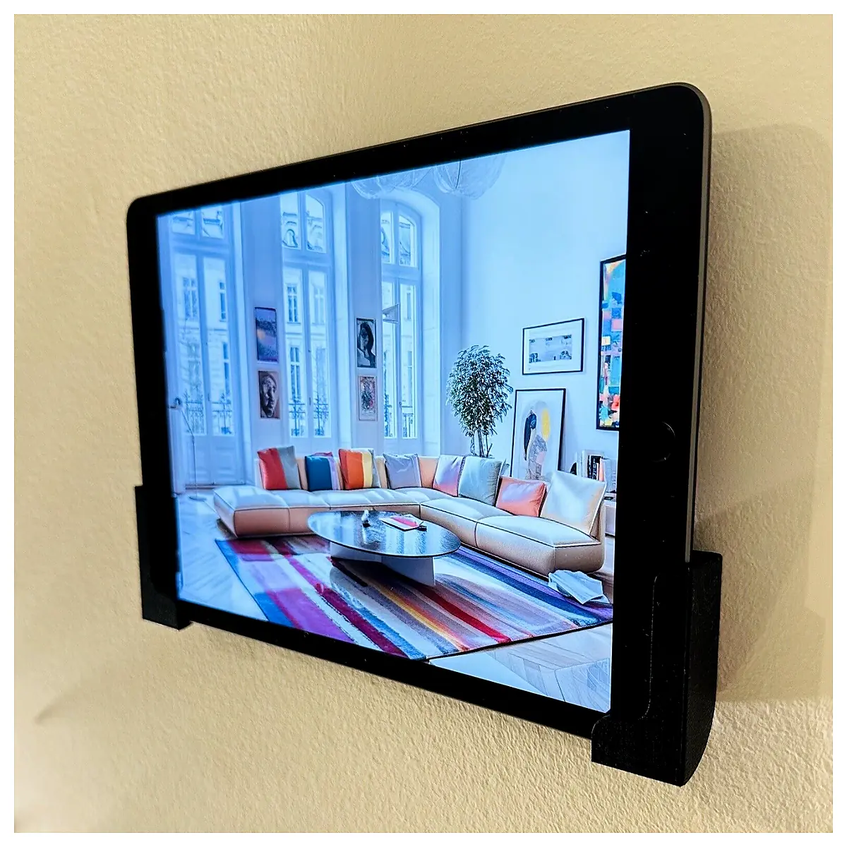 Tablet Holder Wall Mount Tablet Stand Mobile Holder Stand Phone Desk Support Adjustable Secure Mount