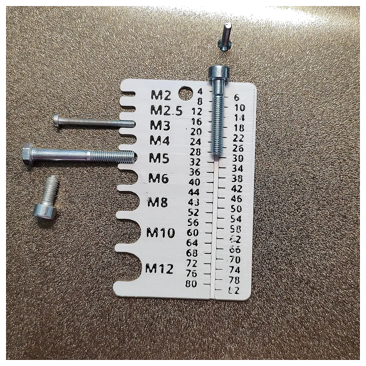 Screw Measuring Tool Card M2 M12 0 82mm Universal Measurement Tool Thread Dimensions