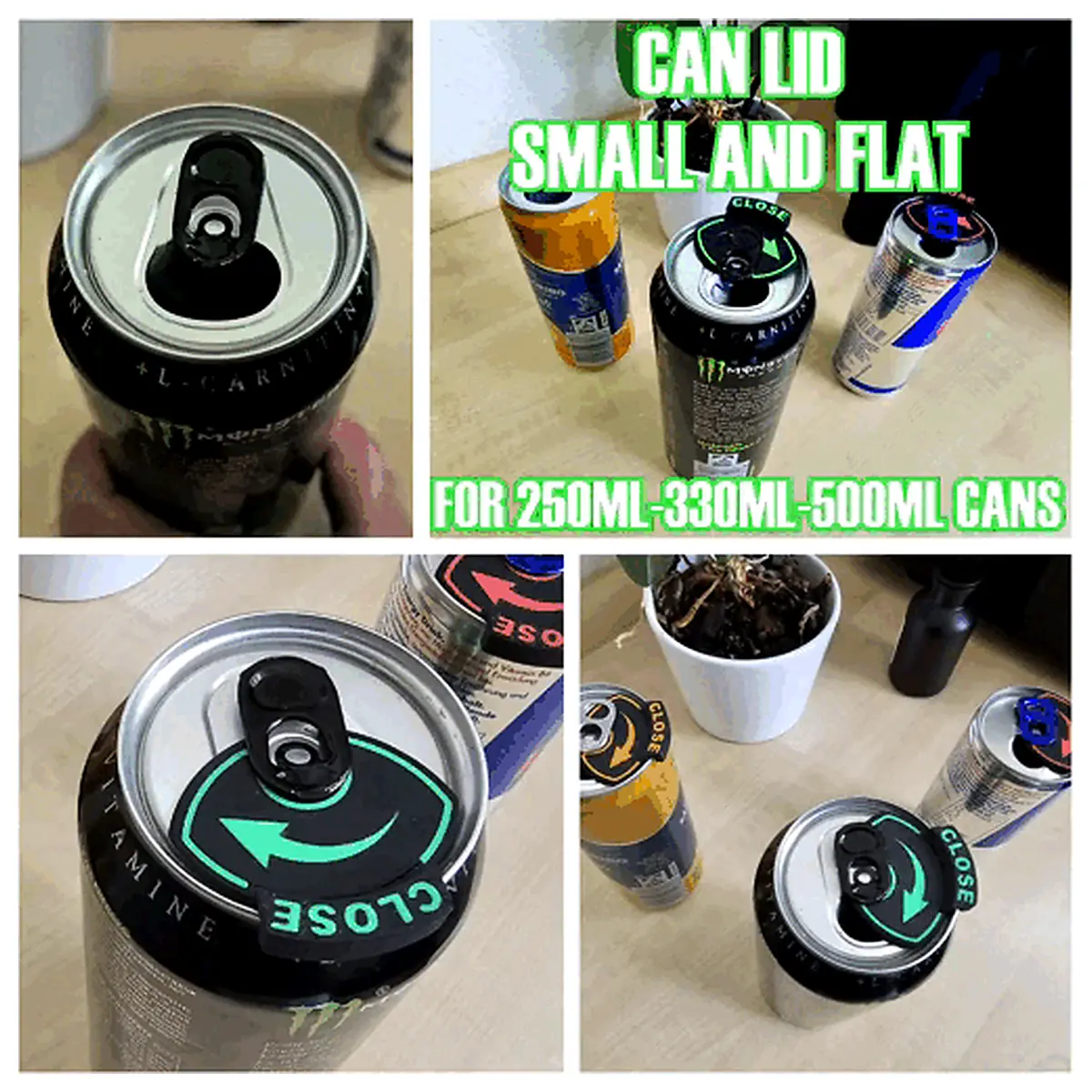 Small Flat Lid Close Food Can Cover Seal Leakproof Food Container Parts Kitchen Accessories
