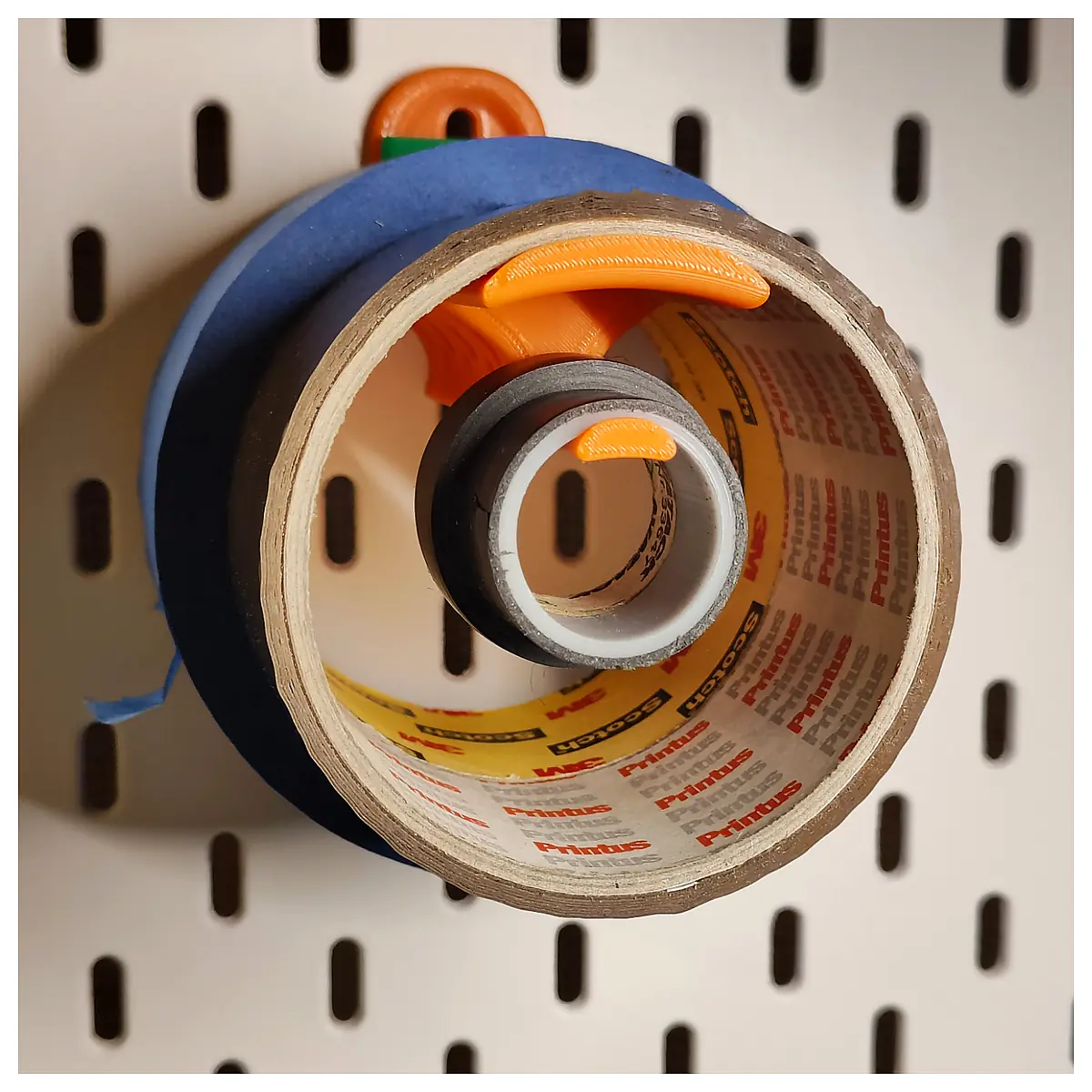 Double Tape Holder Organizer Strong Adhesive Fixer Tape Management Supplies Multi Purpose Storage Magnetic Holder Parts